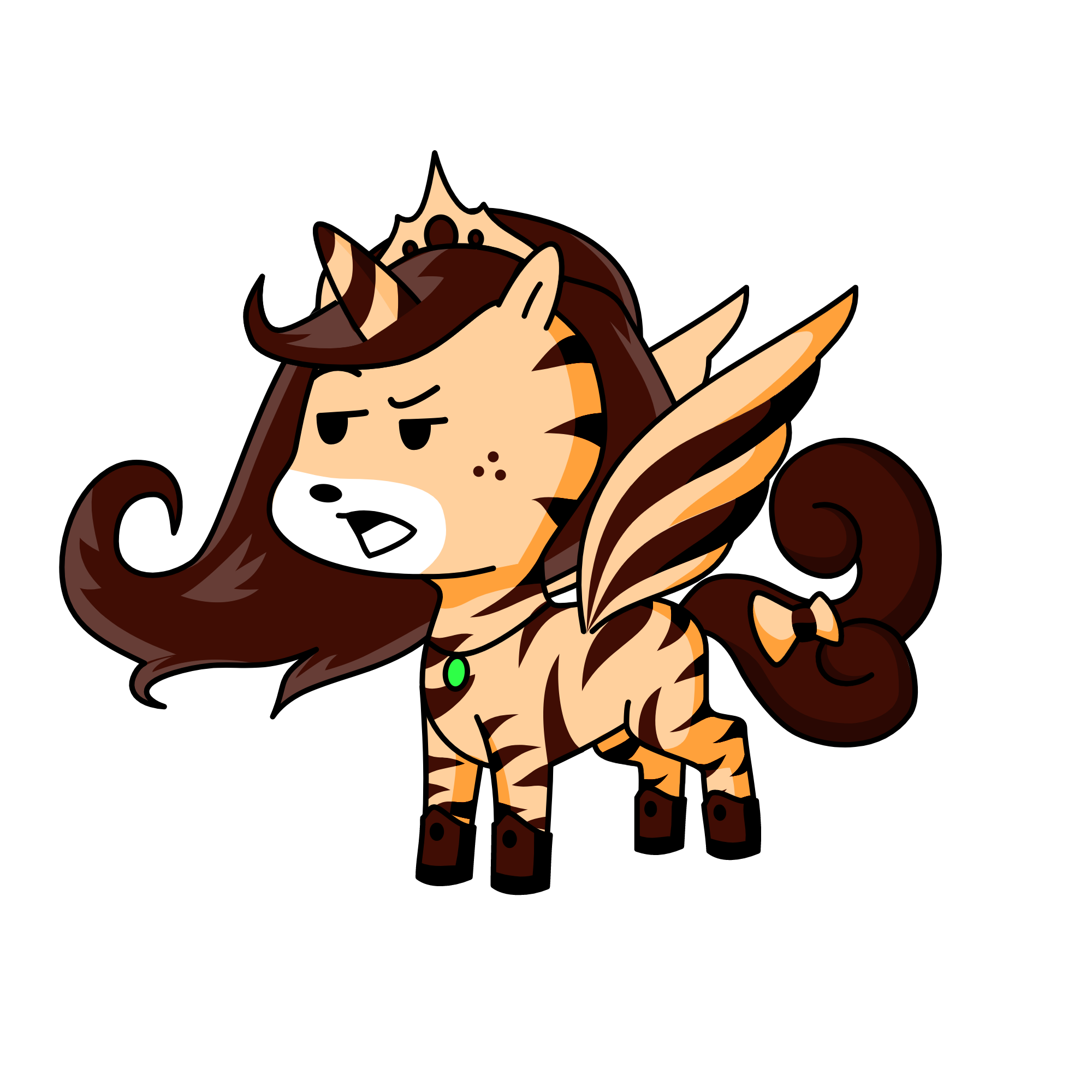 this is me as a unicorn even if my hair is darker than this brown, the unicorn