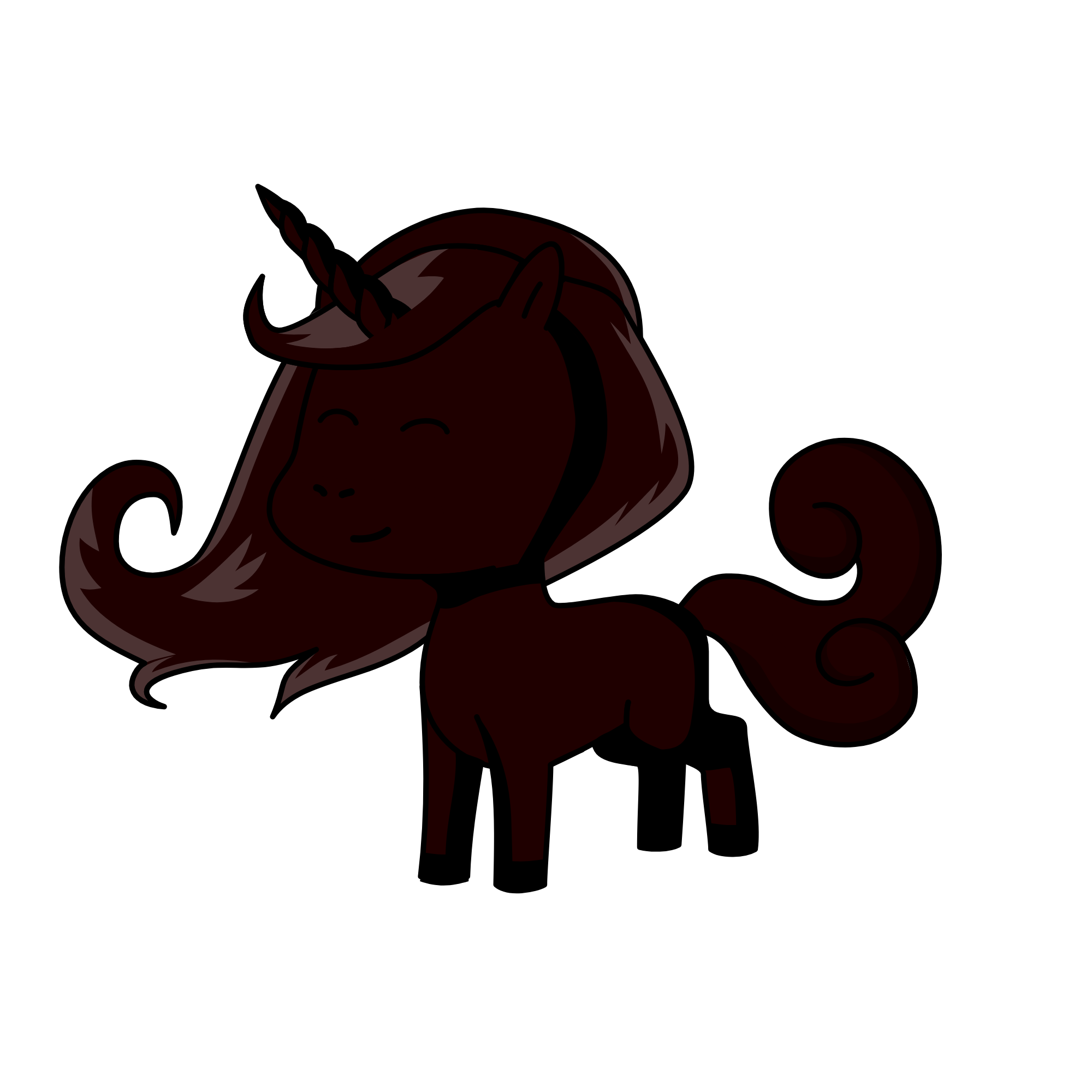 BLACK, the unicorn