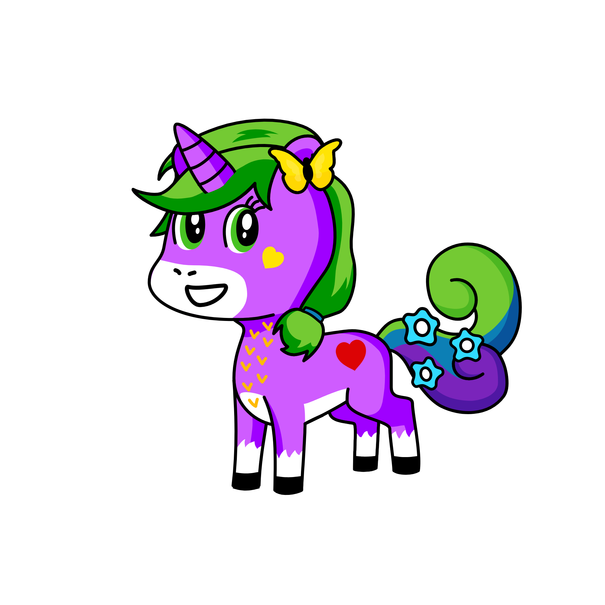 cute 🦄, the unicorn