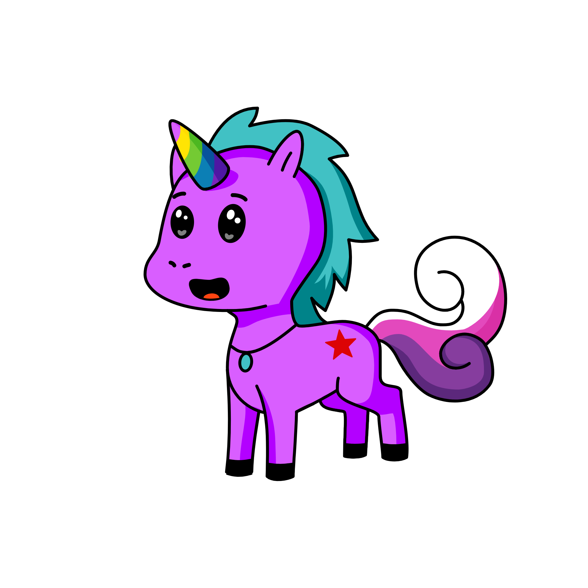 kitty cat, the unicorn