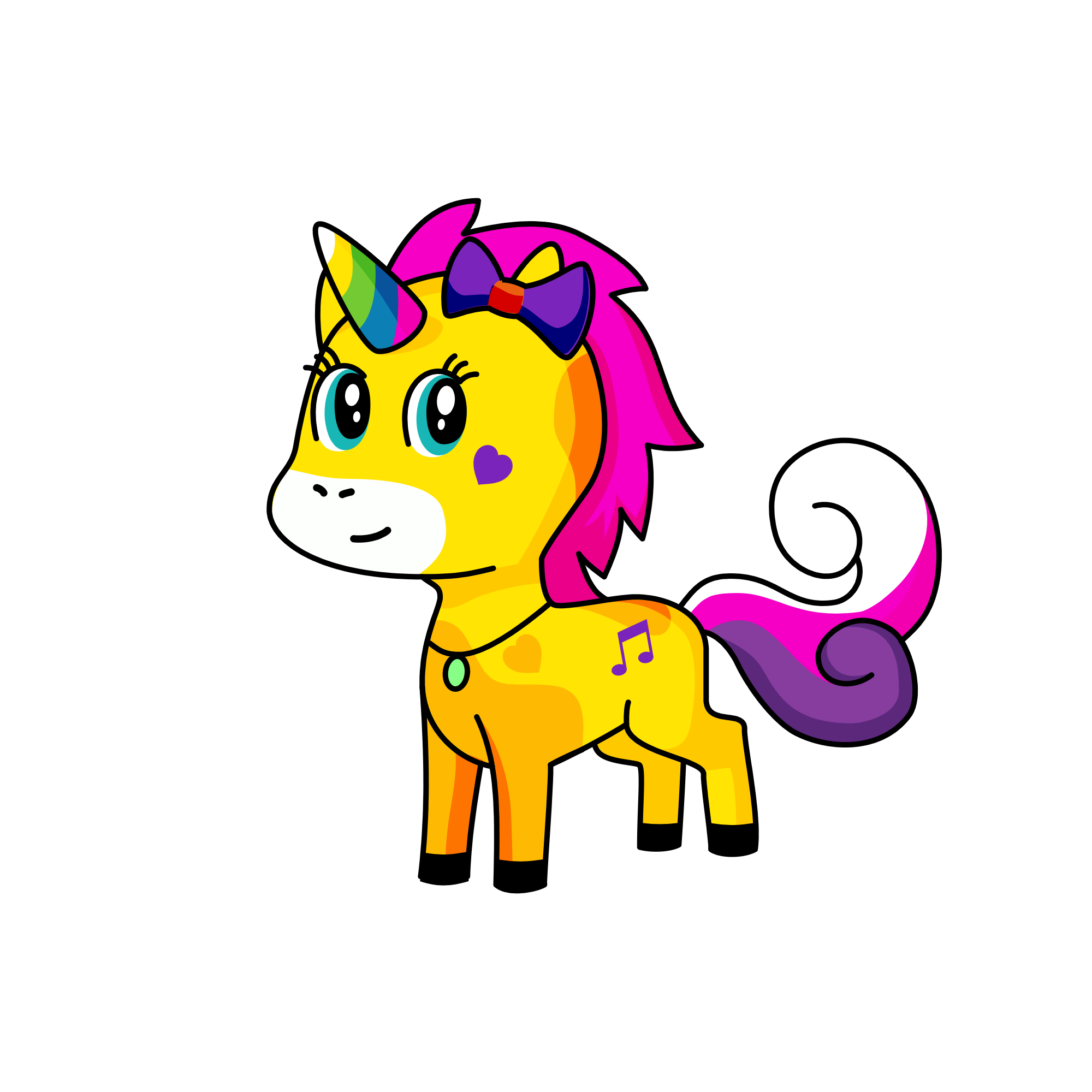 Lavender, the unicorn