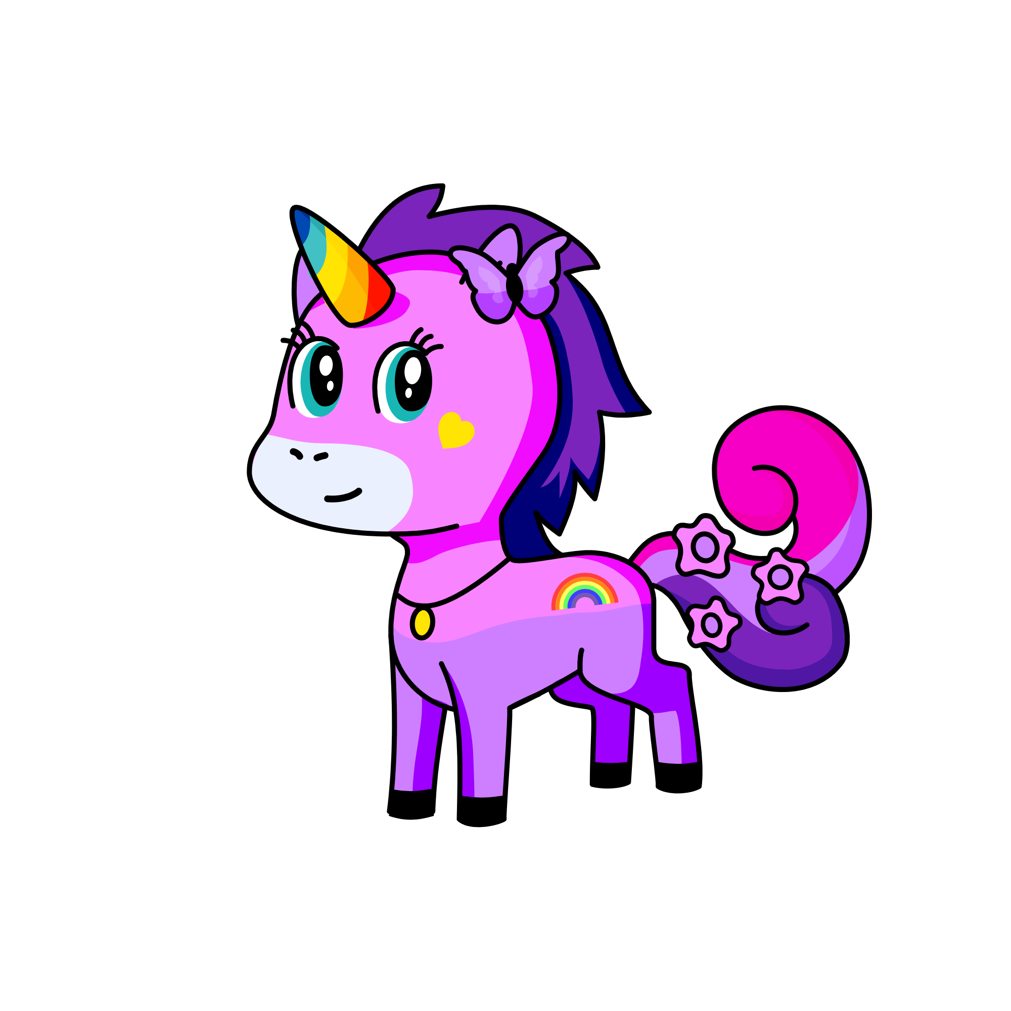 Lavender, the unicorn