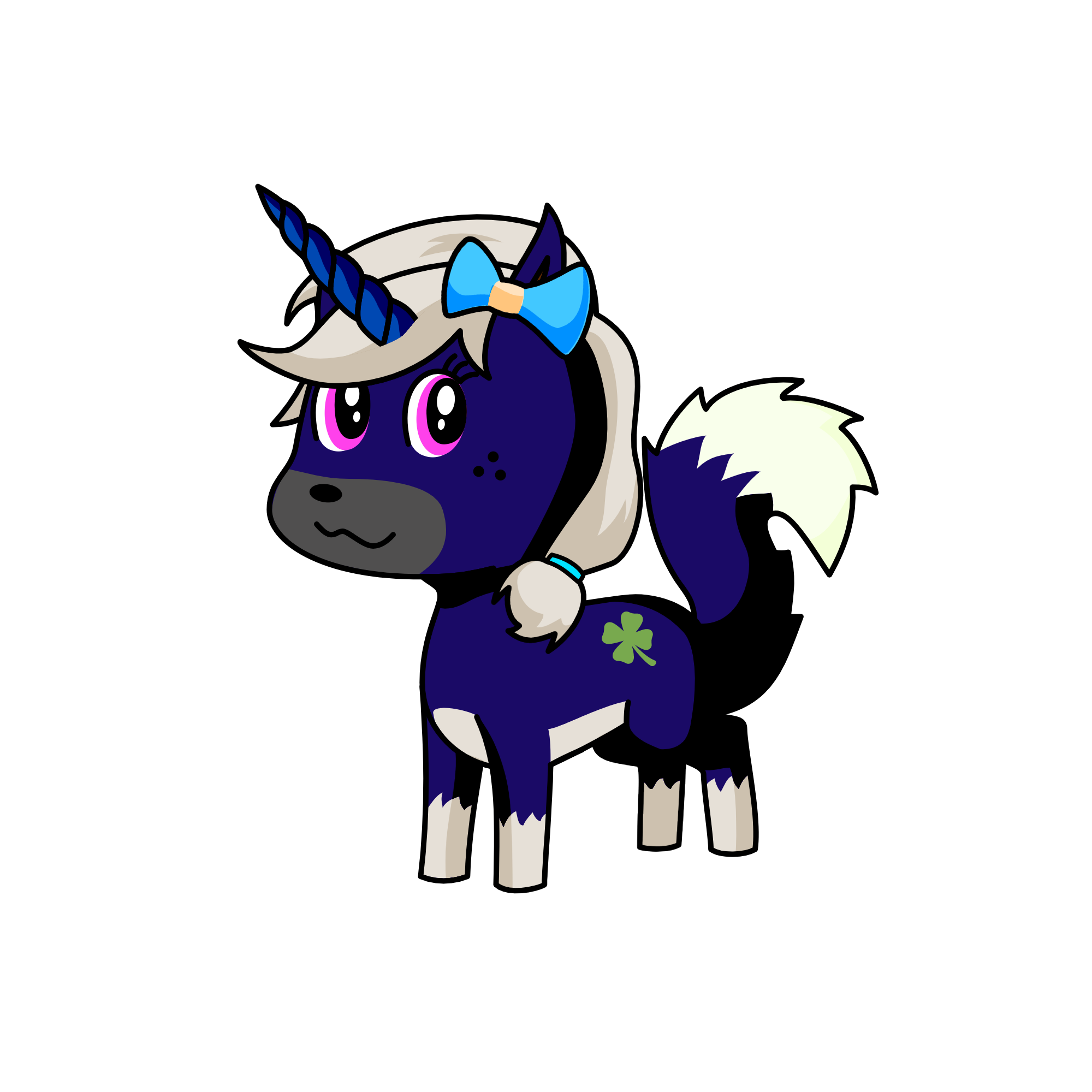 wolfy-coon, the unicorn