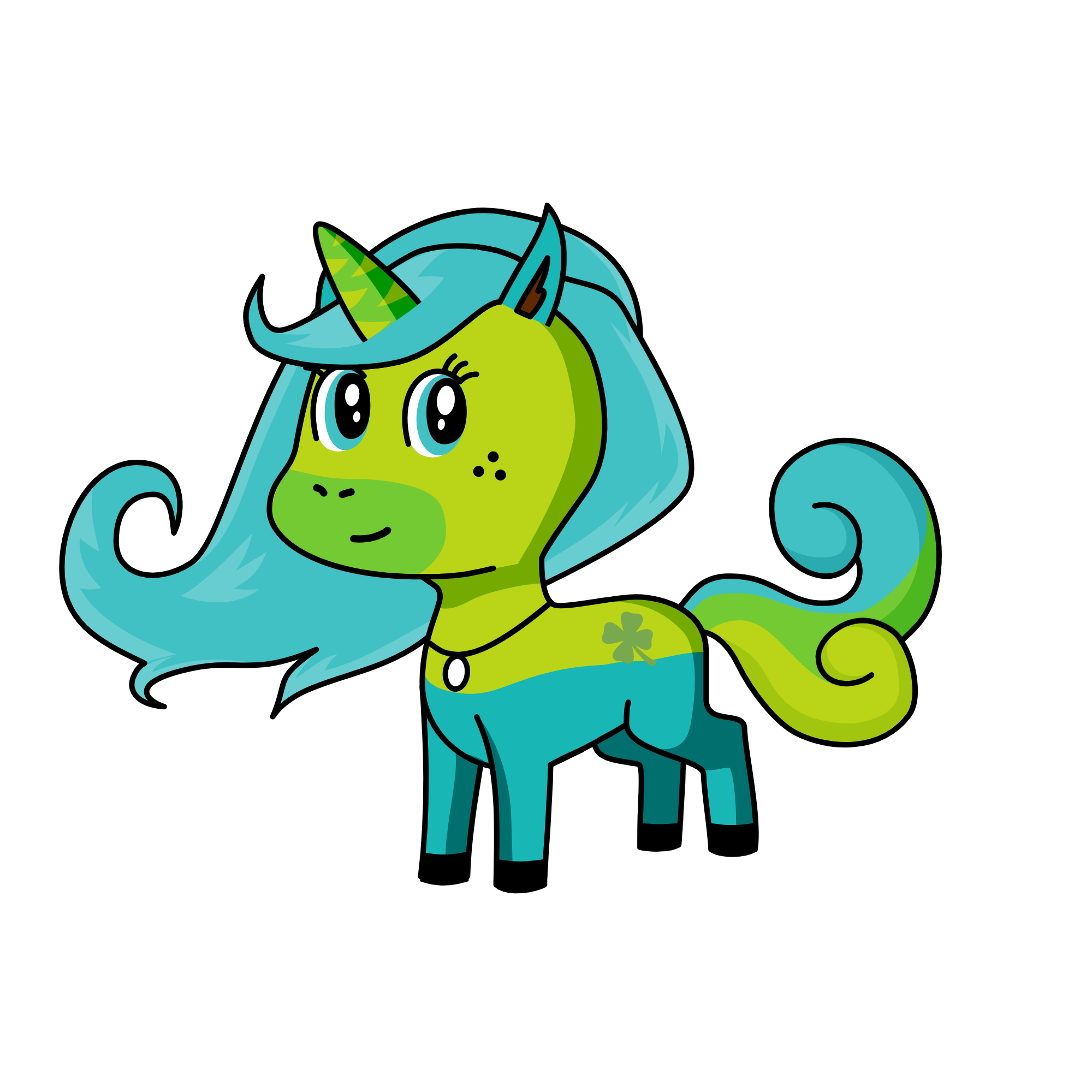 Lucky, the unicorn