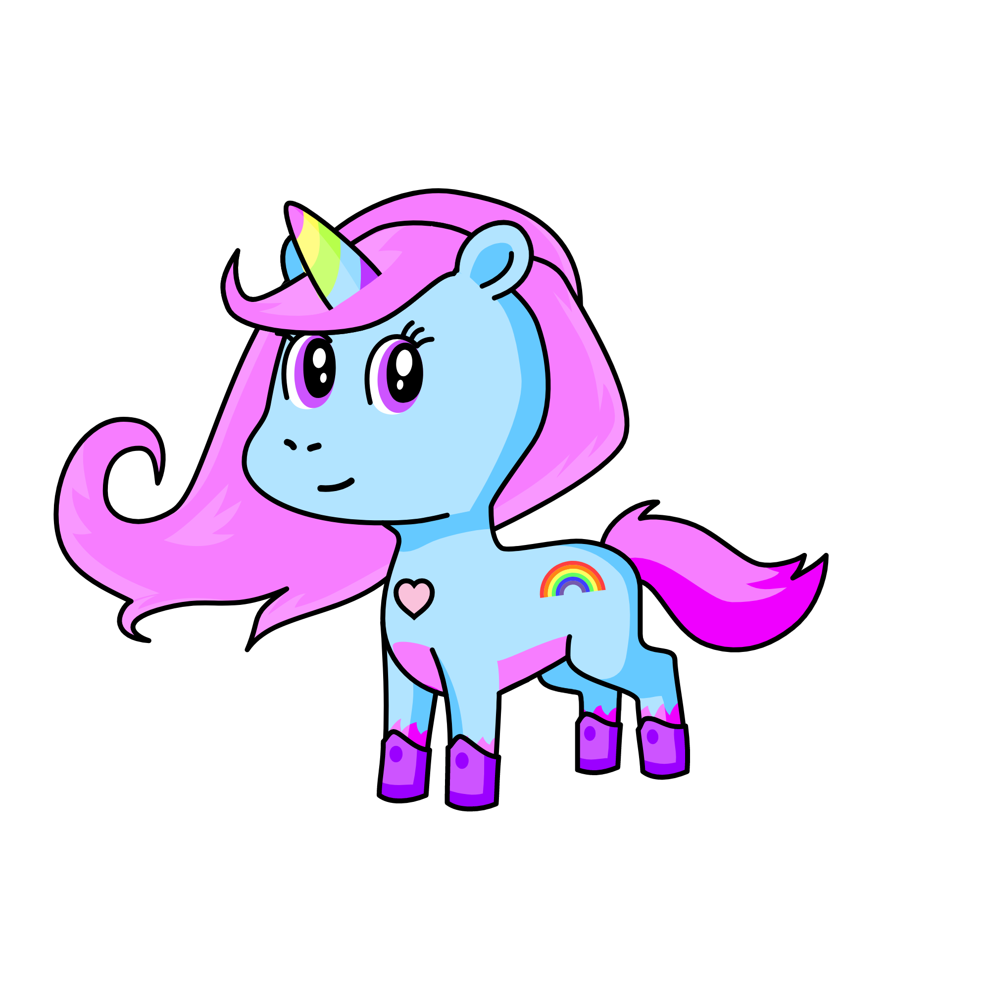 unicorni color, the unicorn