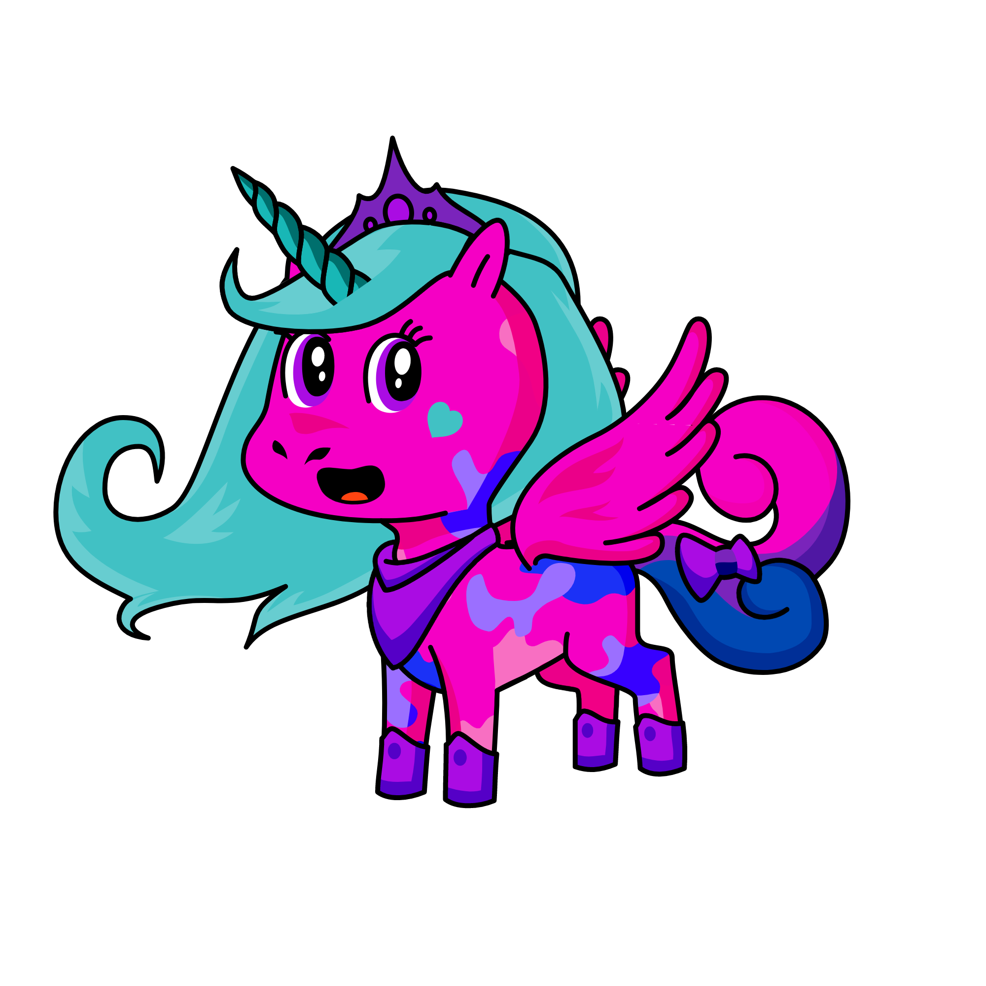 Pricess, the unicorn