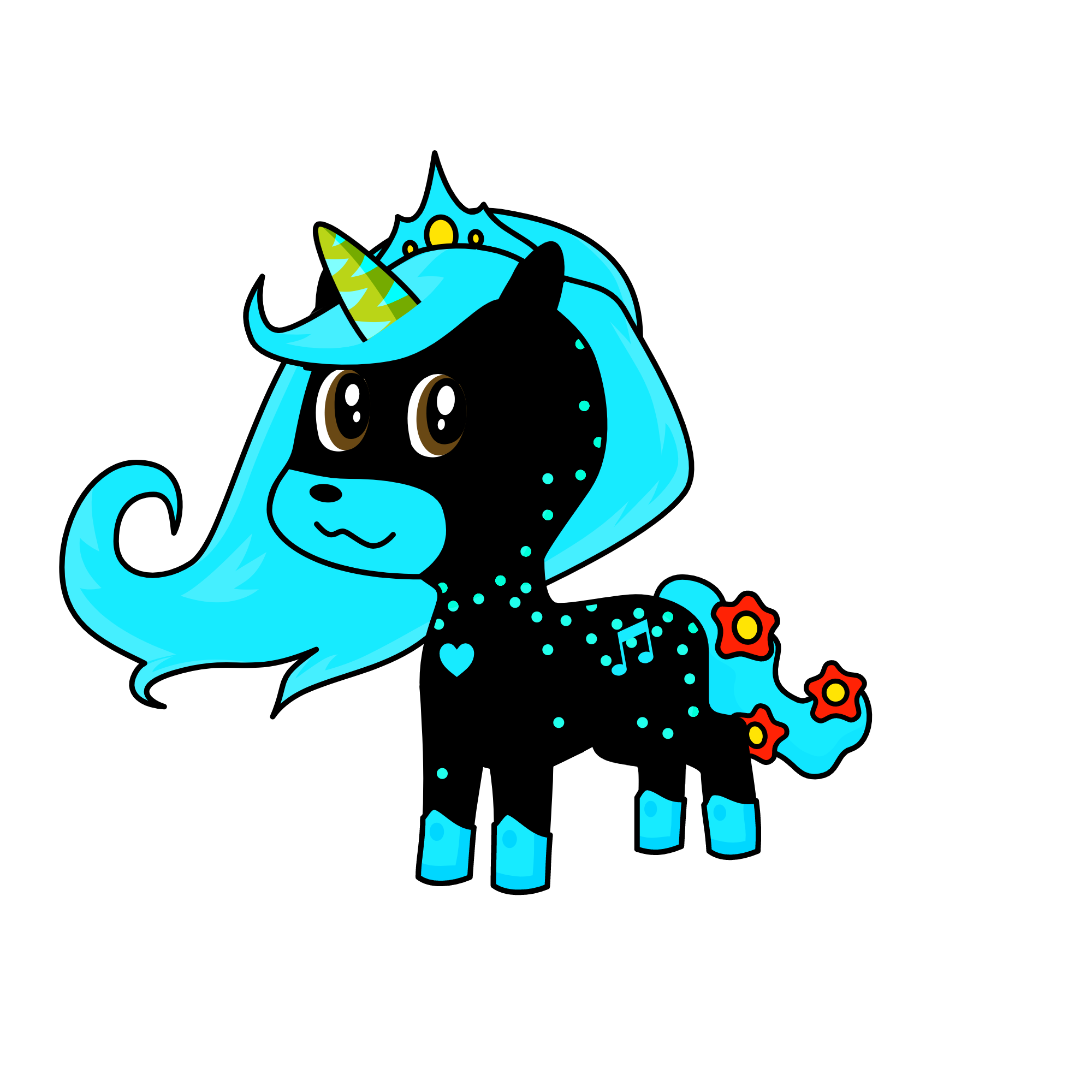 Midnight / the darness Unicorn but nice, the unicorn