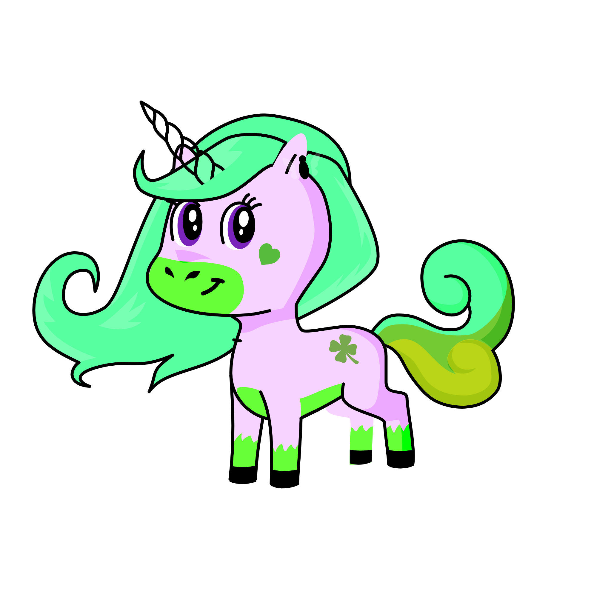 Green hart's, the unicorn