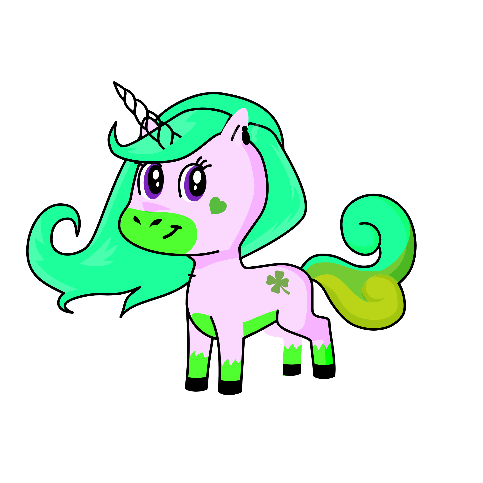 Green hart's, the unicorn