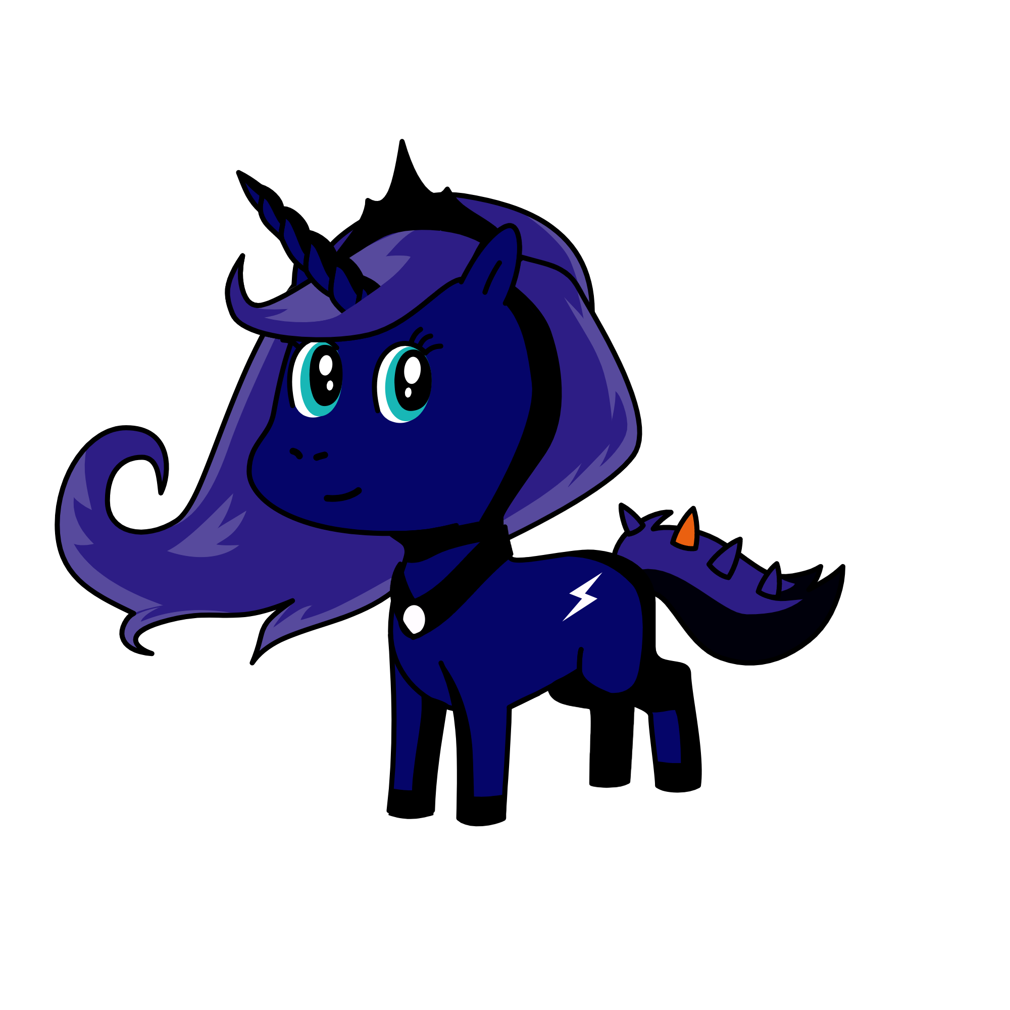 princess Luna, the unicorn