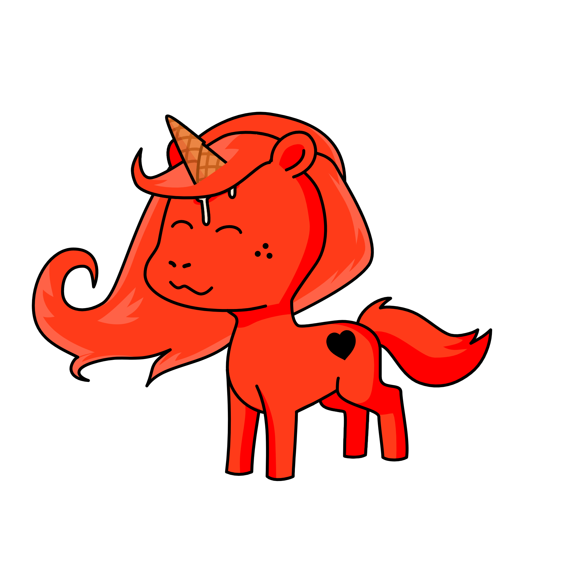 elado de frutilla, the unicorn