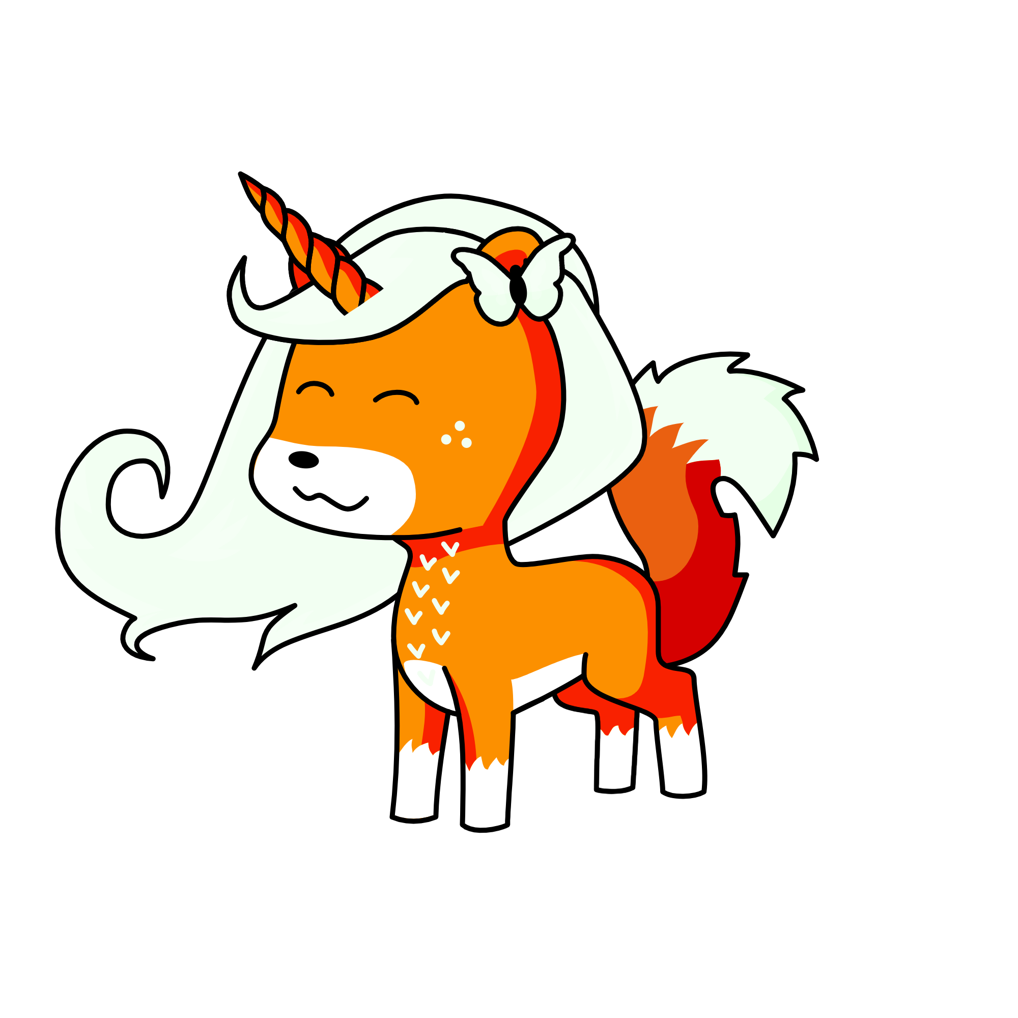 Lindurita la zorrita, the unicorn