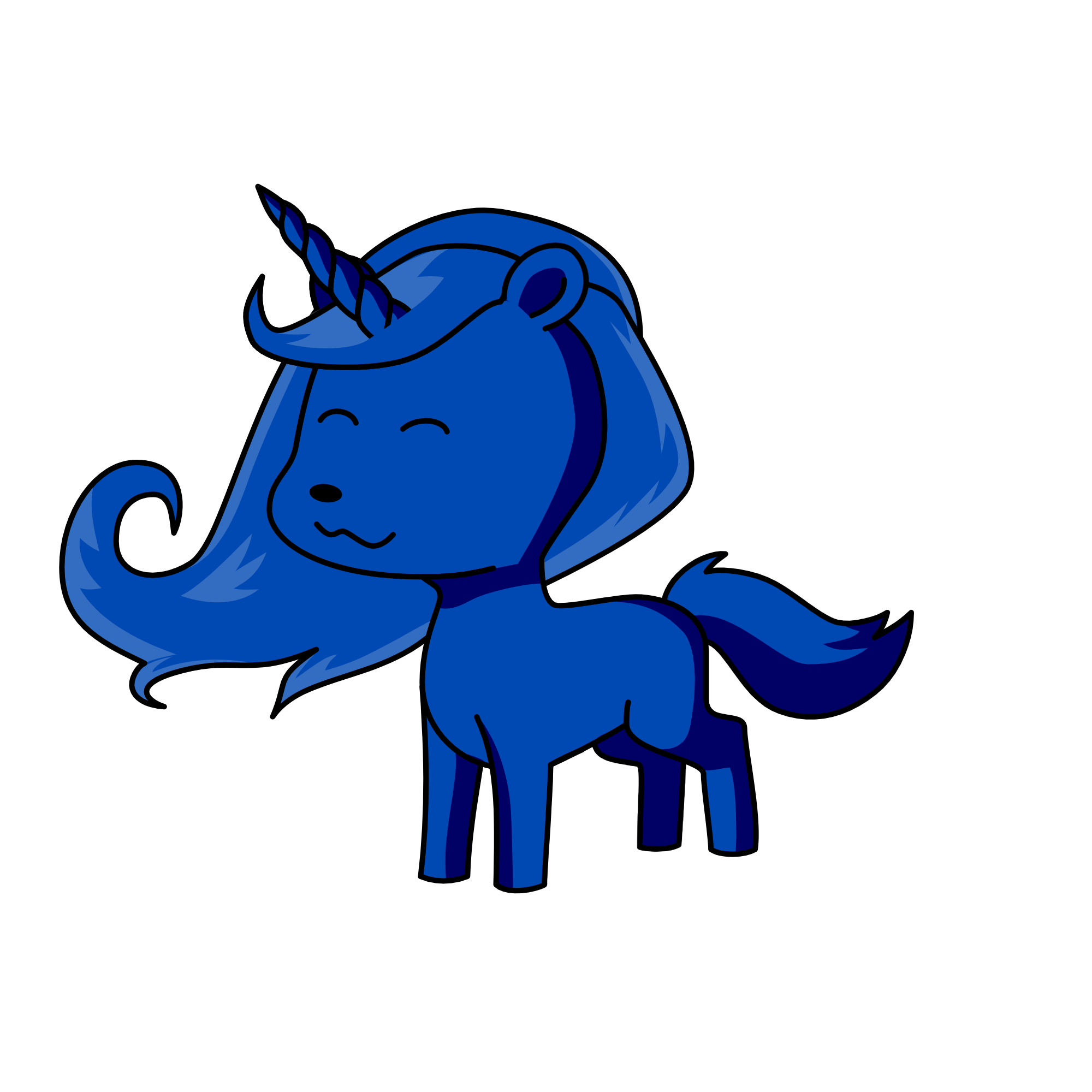 azul, the unicorn