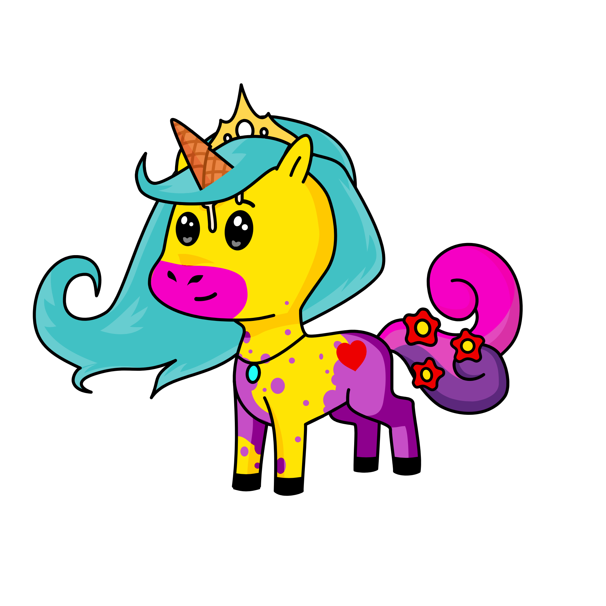 reina de helados, the unicorn