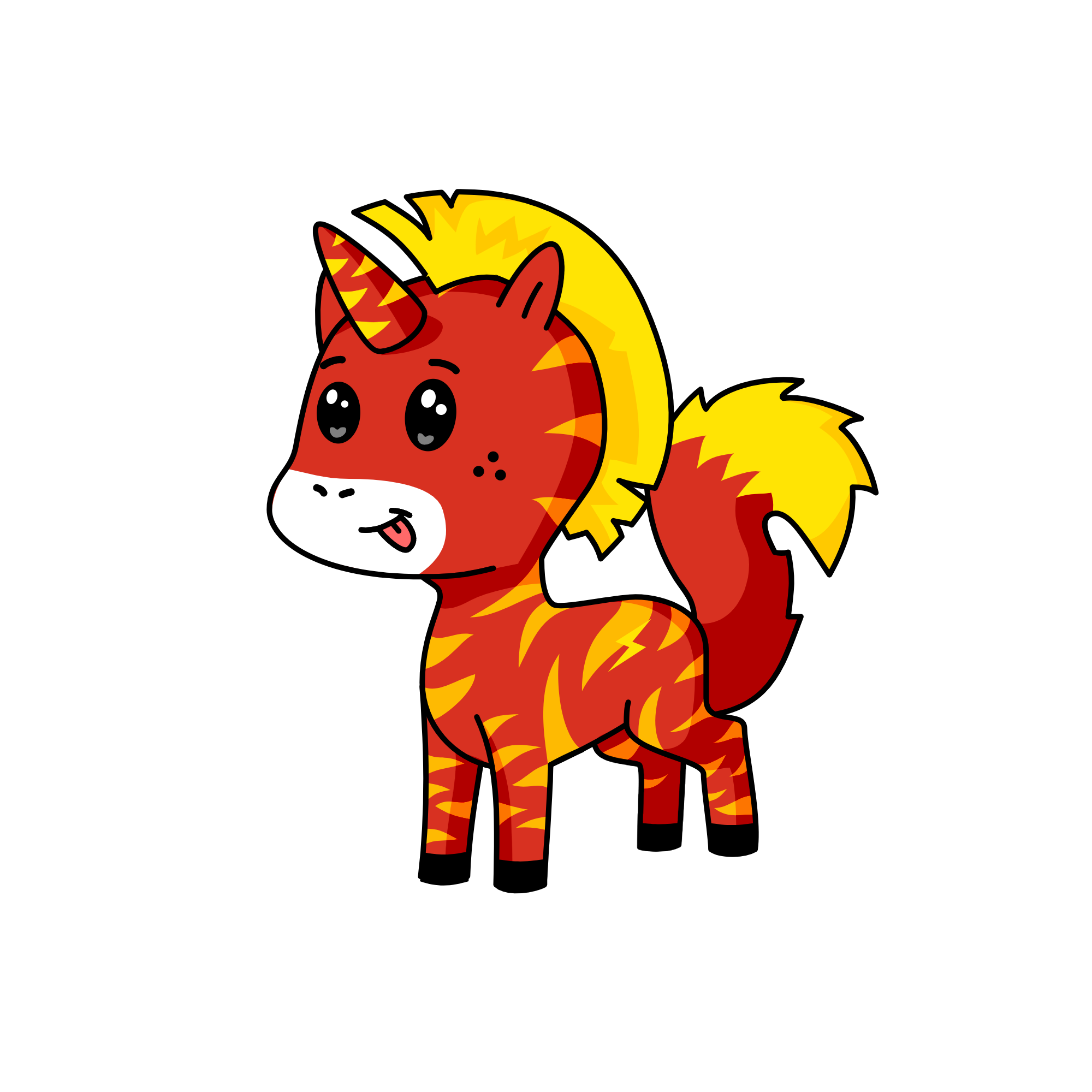Flashy, the unicorn
