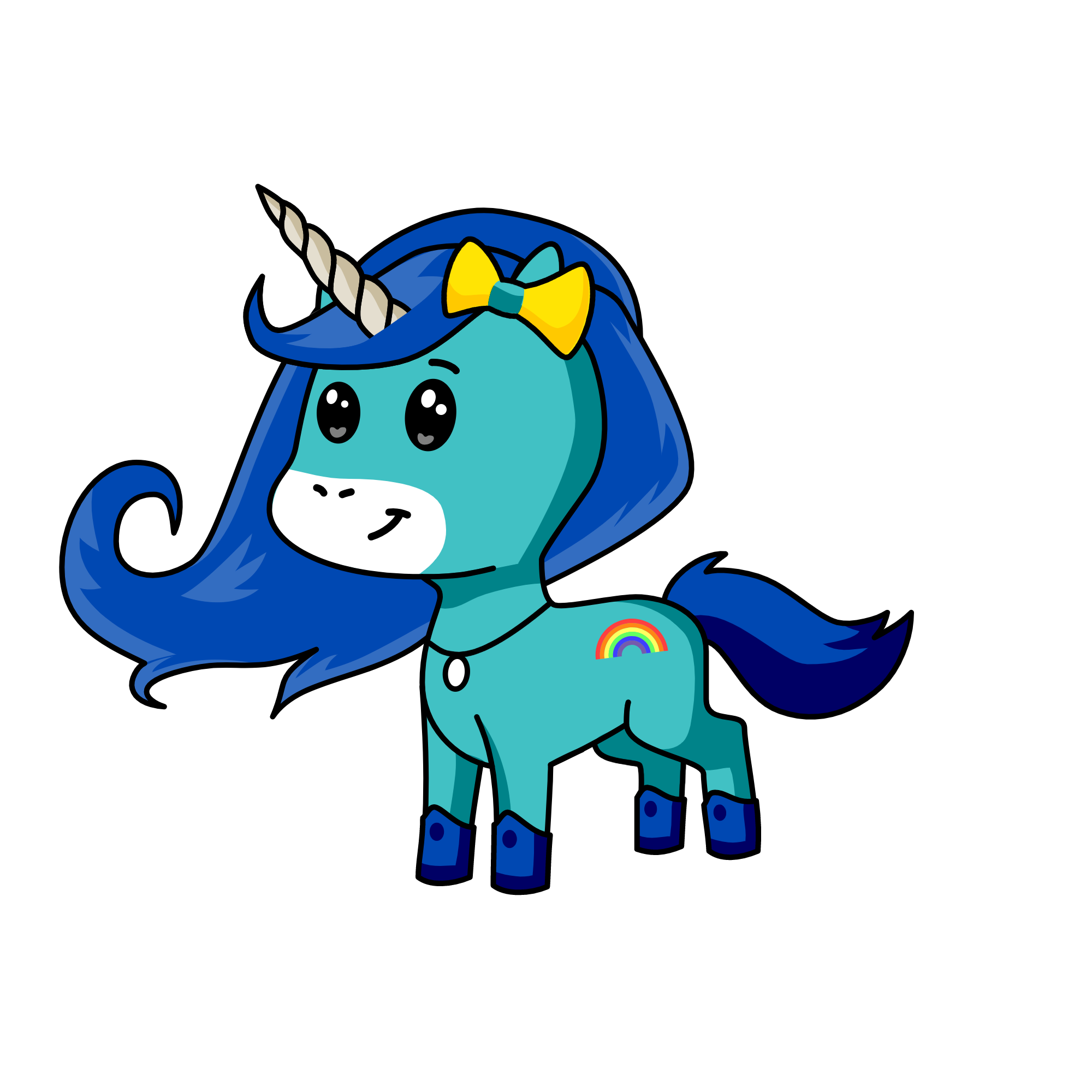 blue berry, the unicorn