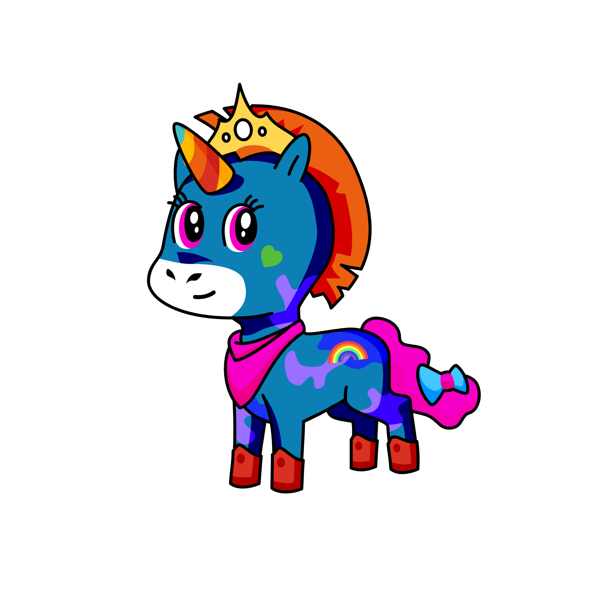 snowy, the unicorn