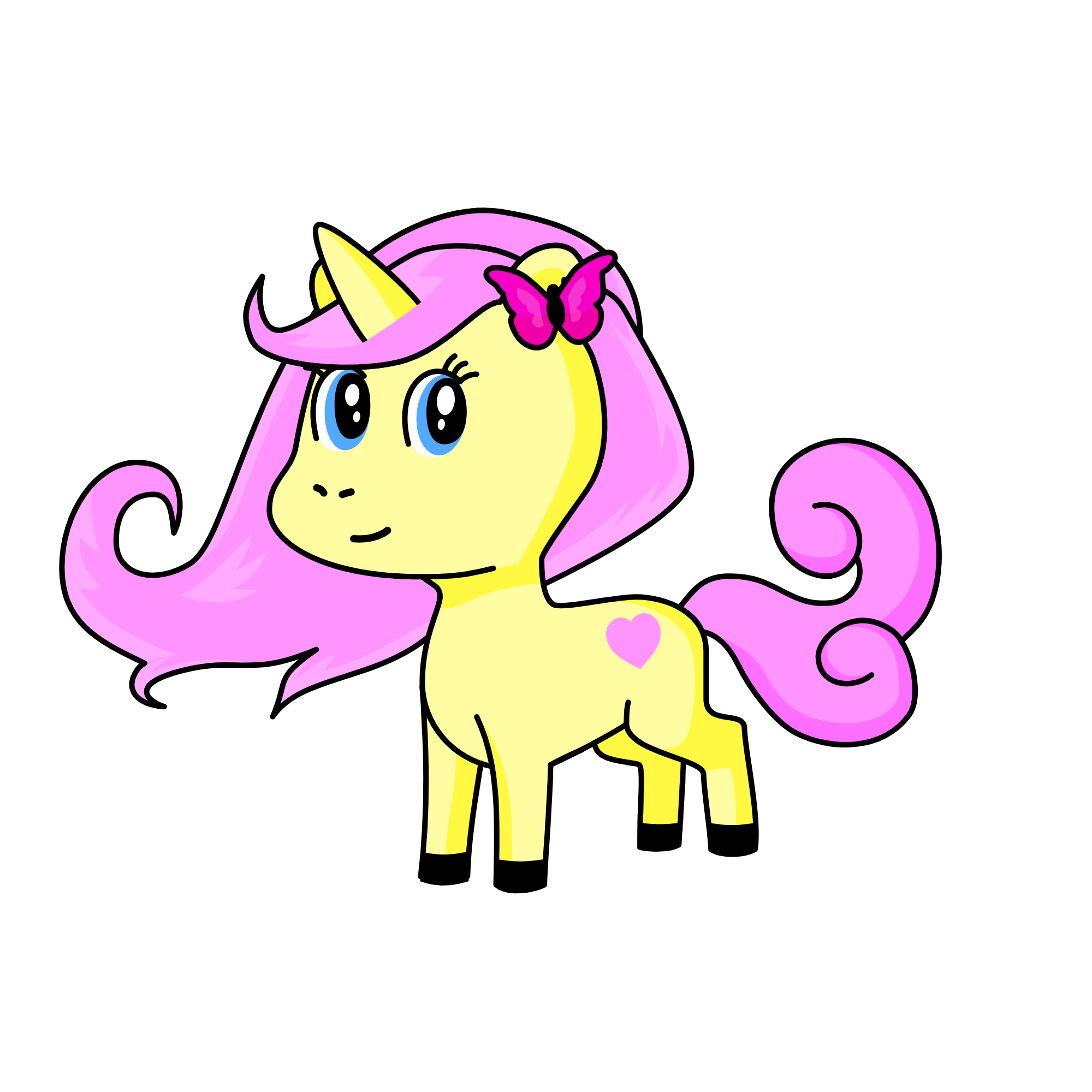 FLUTTERSHY, the unicorn