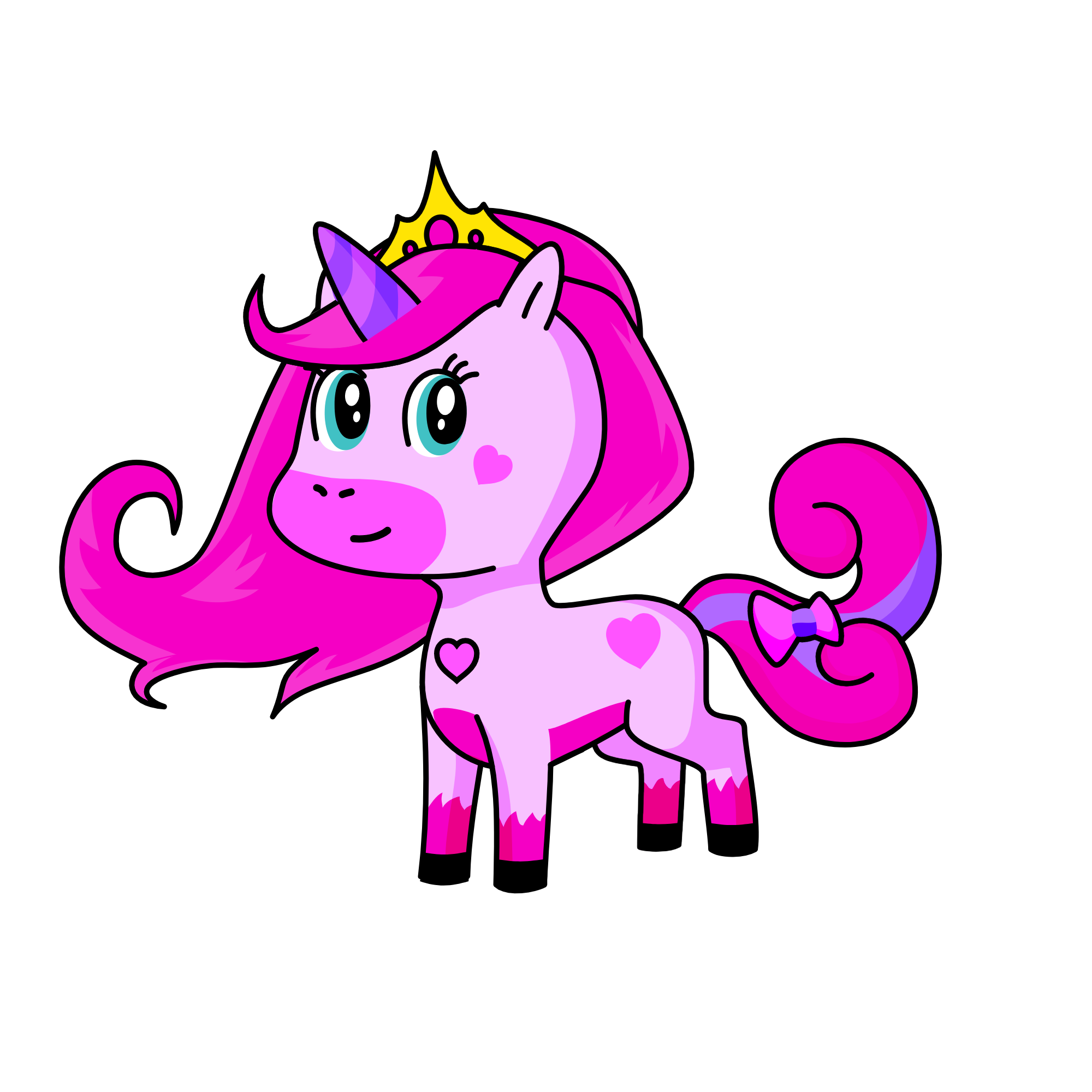PRINCESS PINK, the unicorn