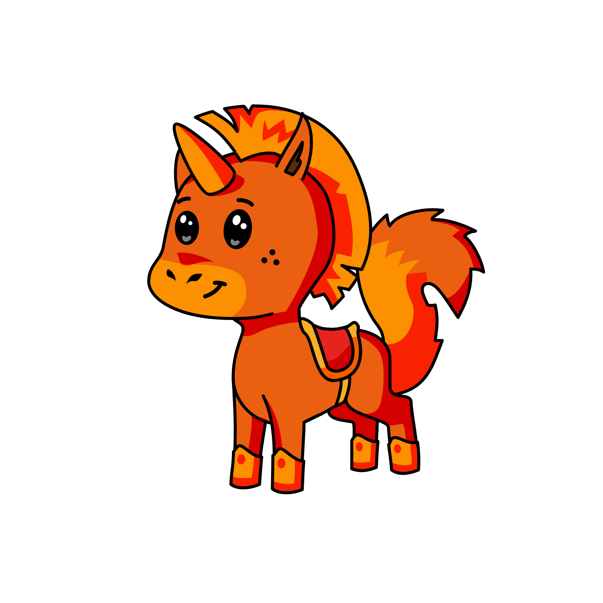 Browny, the unicorn