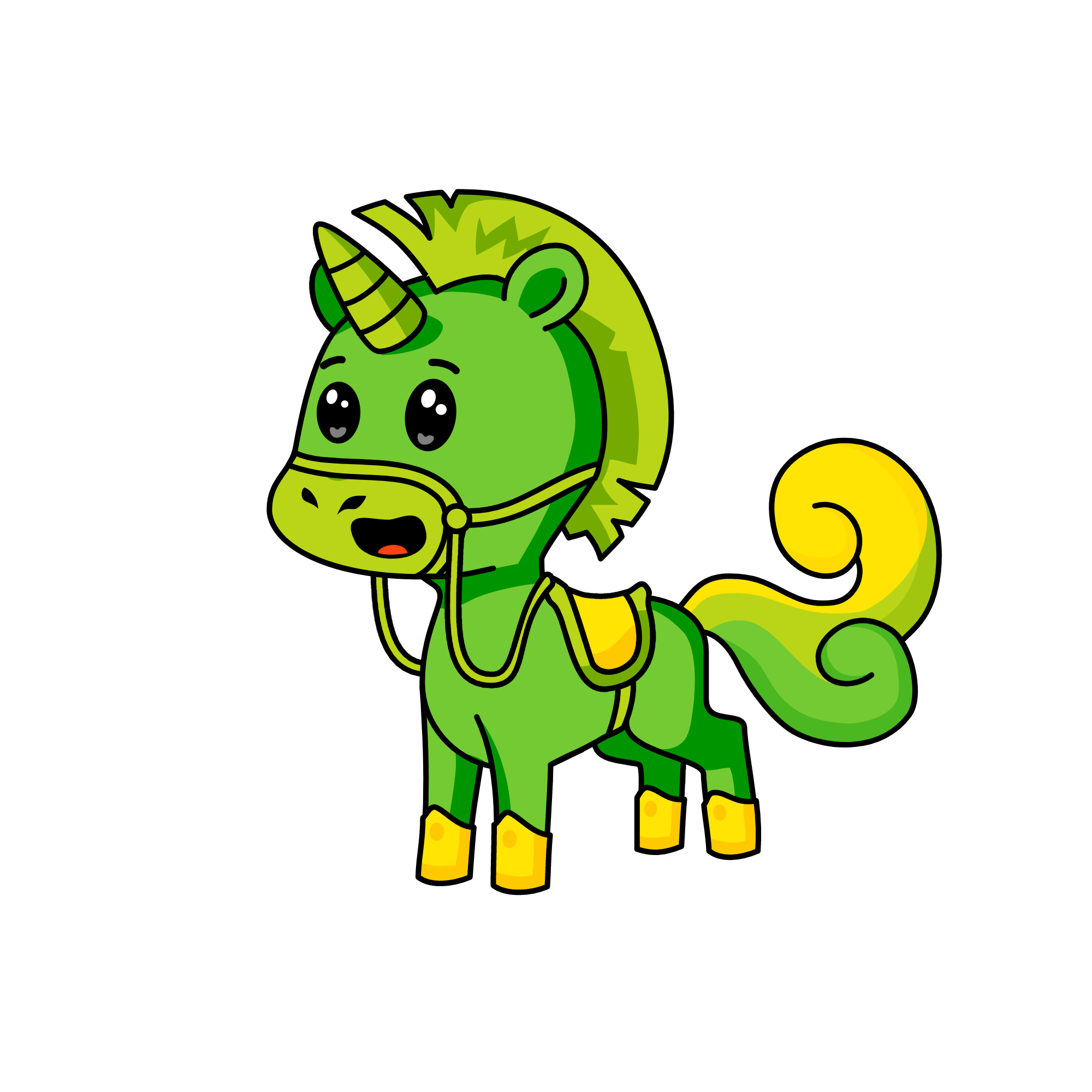 Grassy, the unicorn