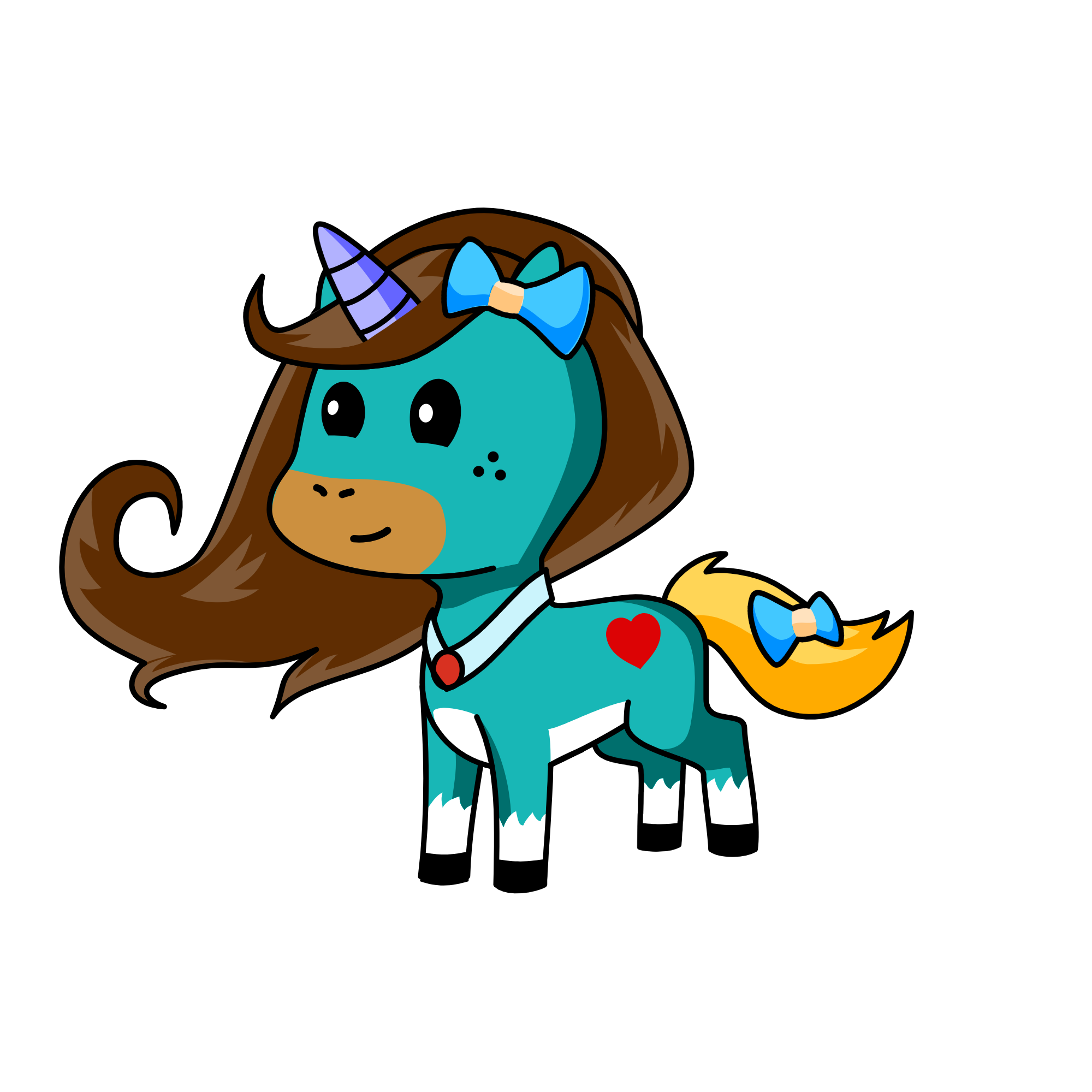 Clowdy, the unicorn