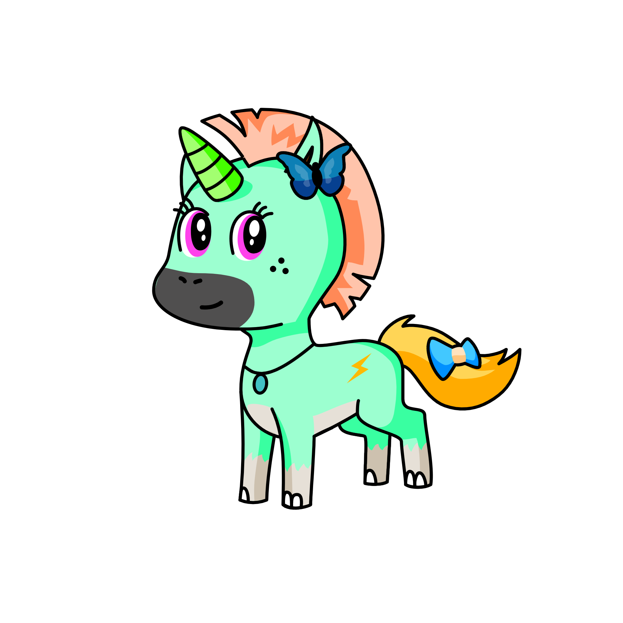 Creamy, the unicorn