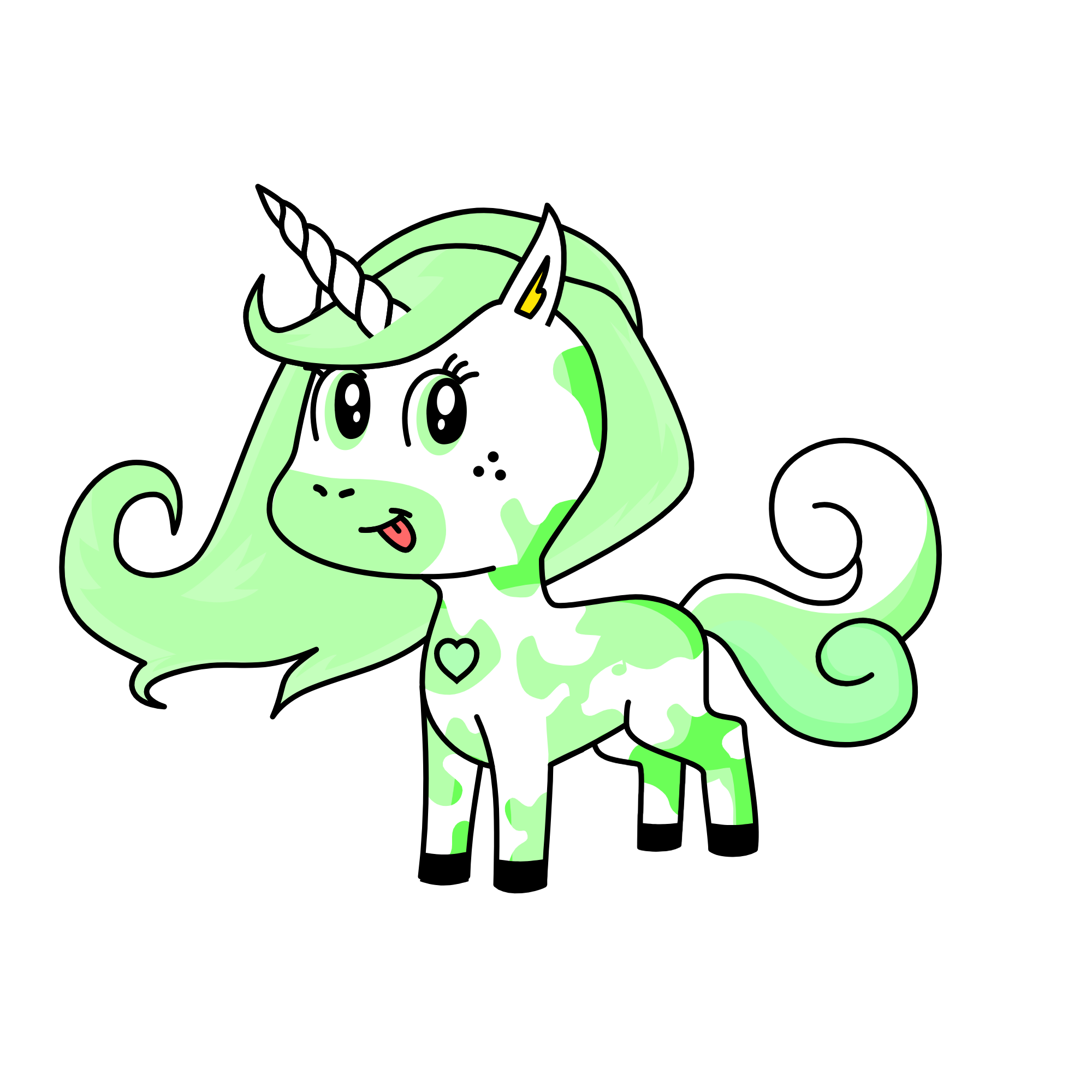 Minty, the unicorn