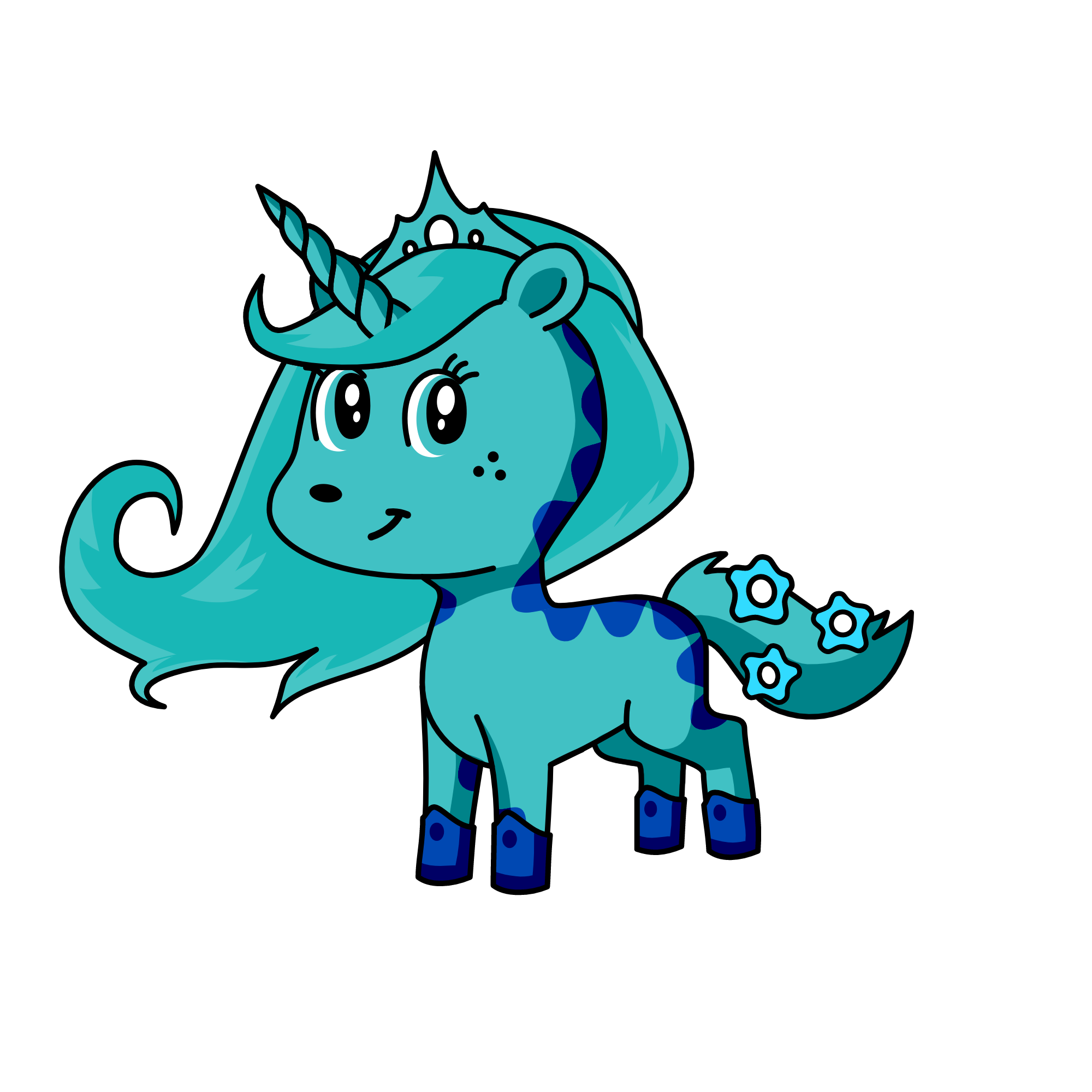 snowy, the unicorn