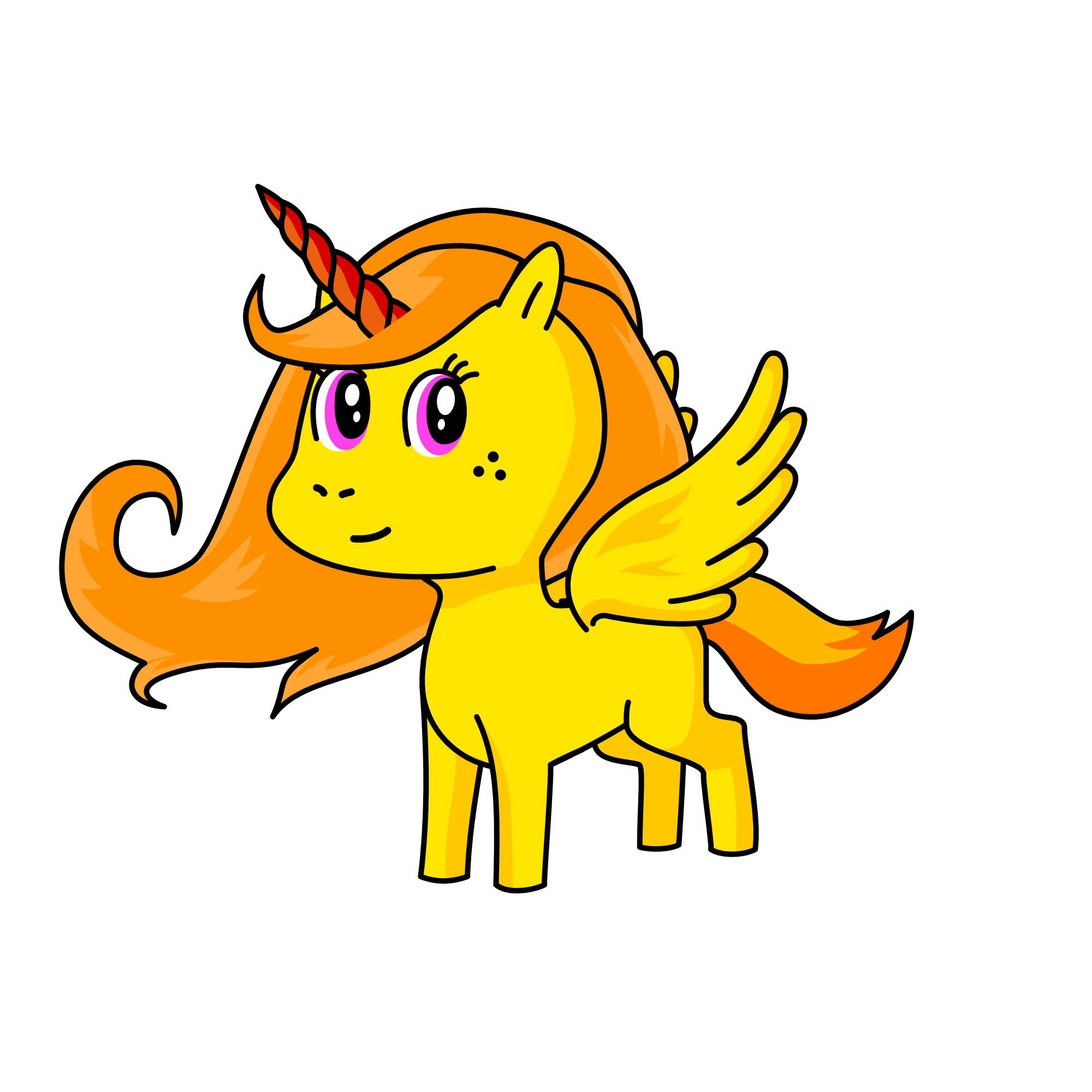 Desert Flame, the unicorn