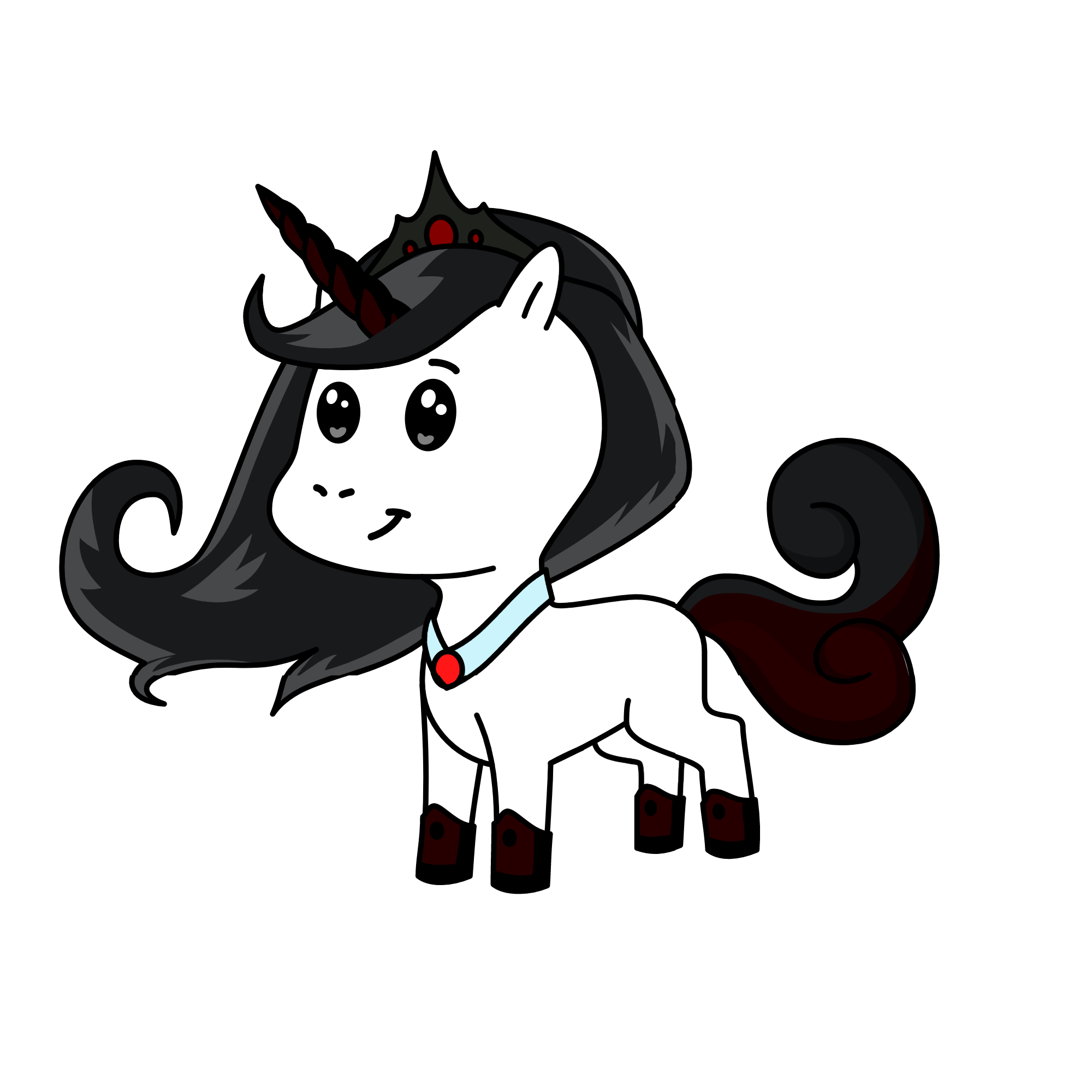 dark girl, the unicorn