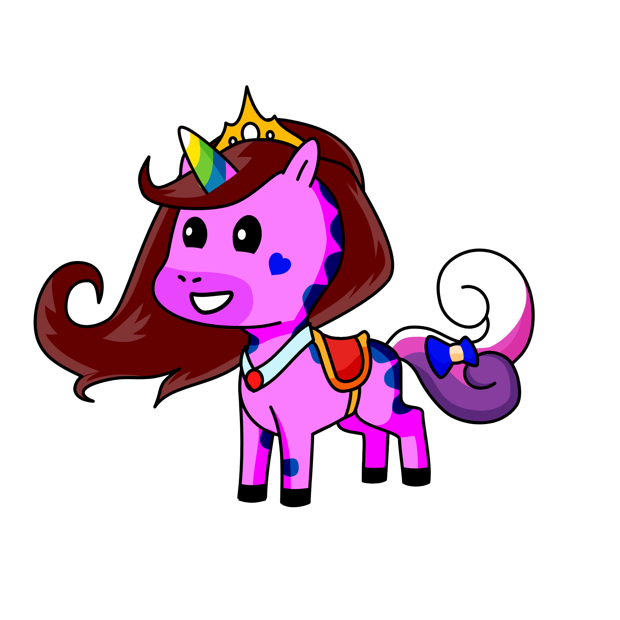 Queen Pinky , the unicorn