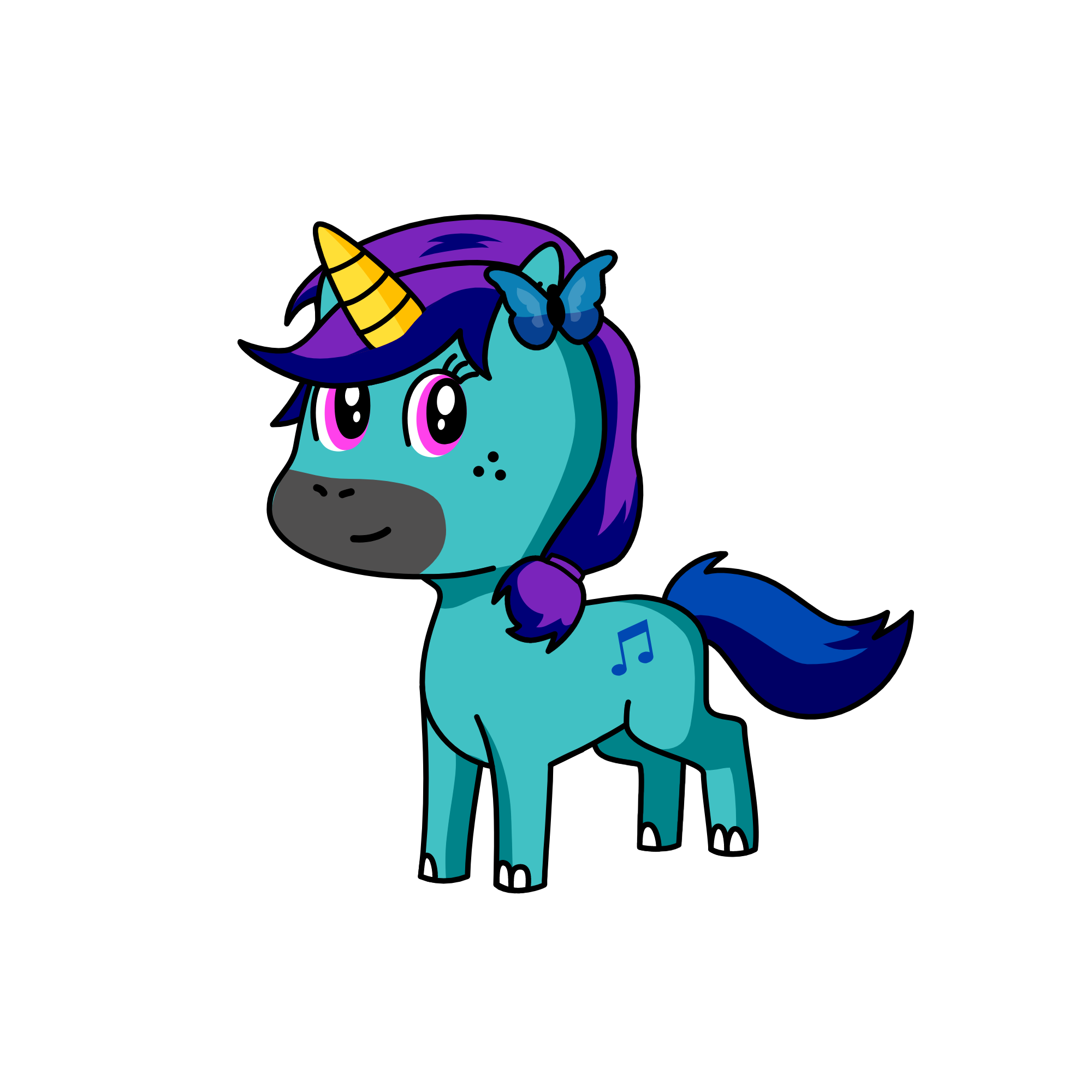 Caroline, the unicorn