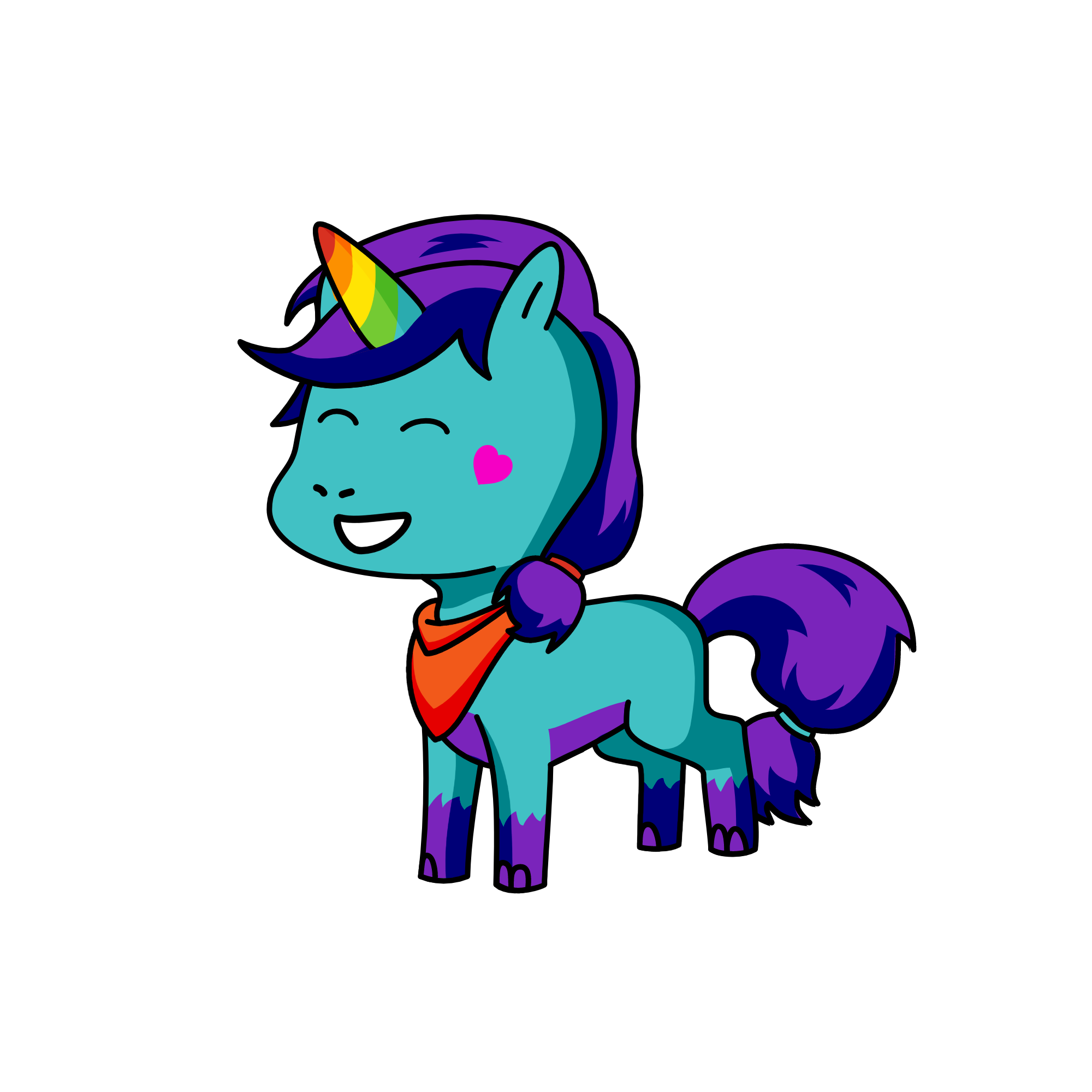 snowy, the unicorn