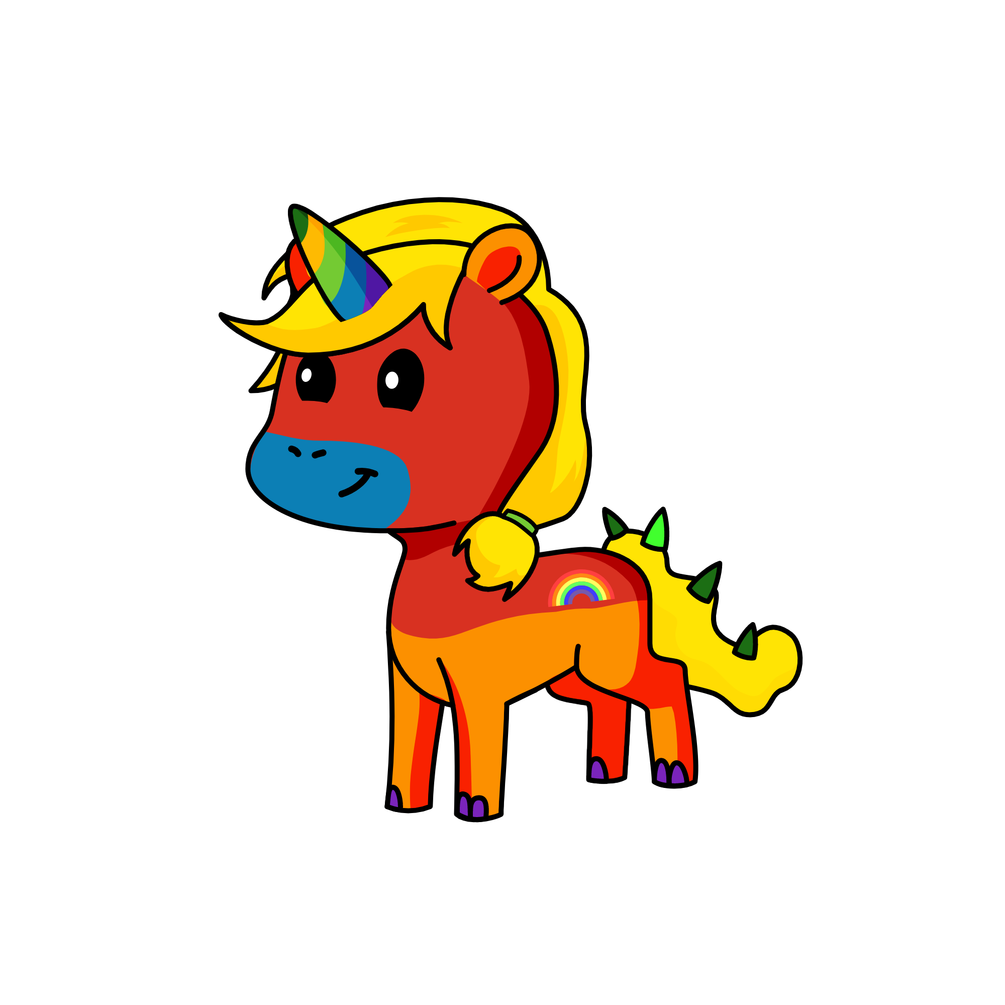 rainbow, the unicorn