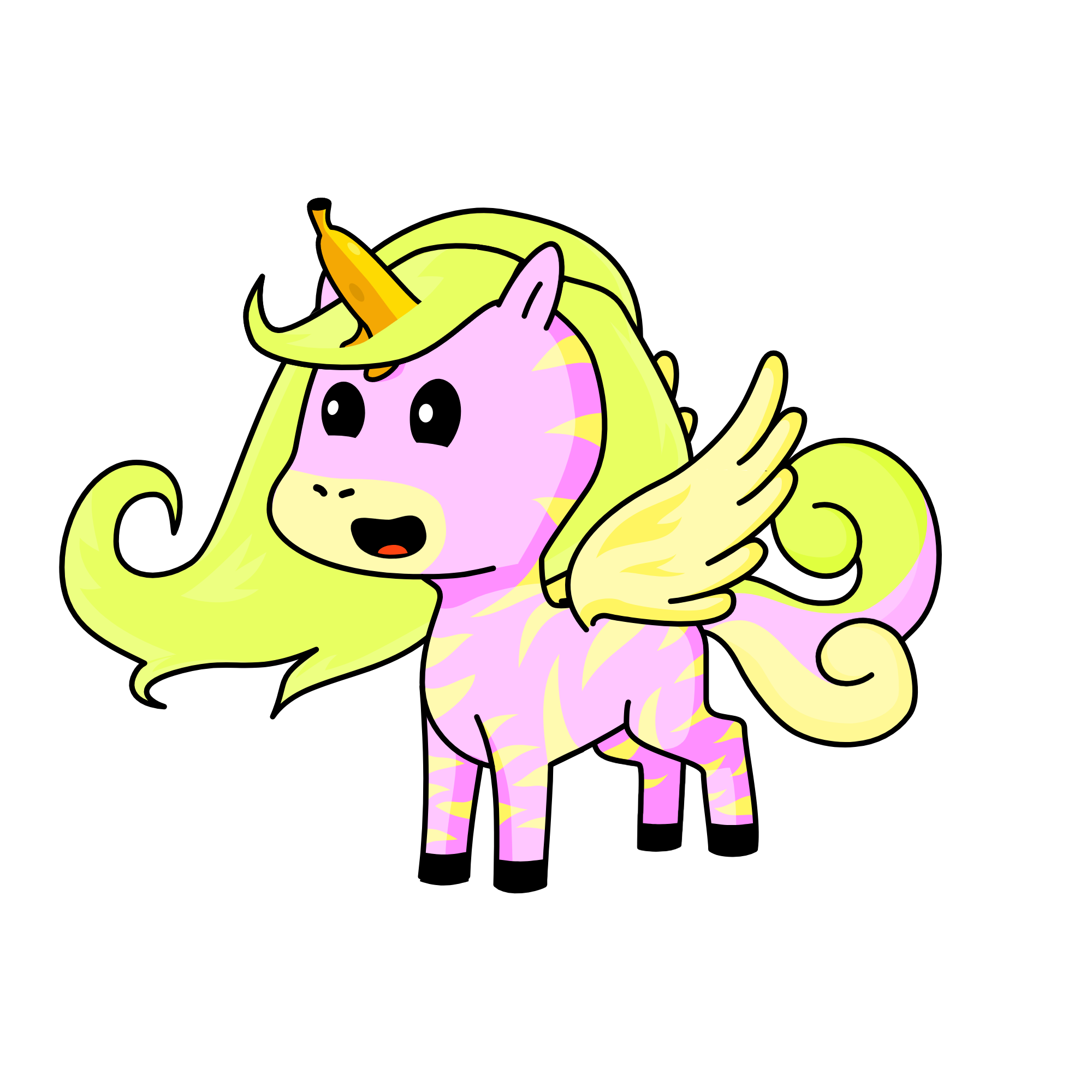 The Flying Banana, the unicorn