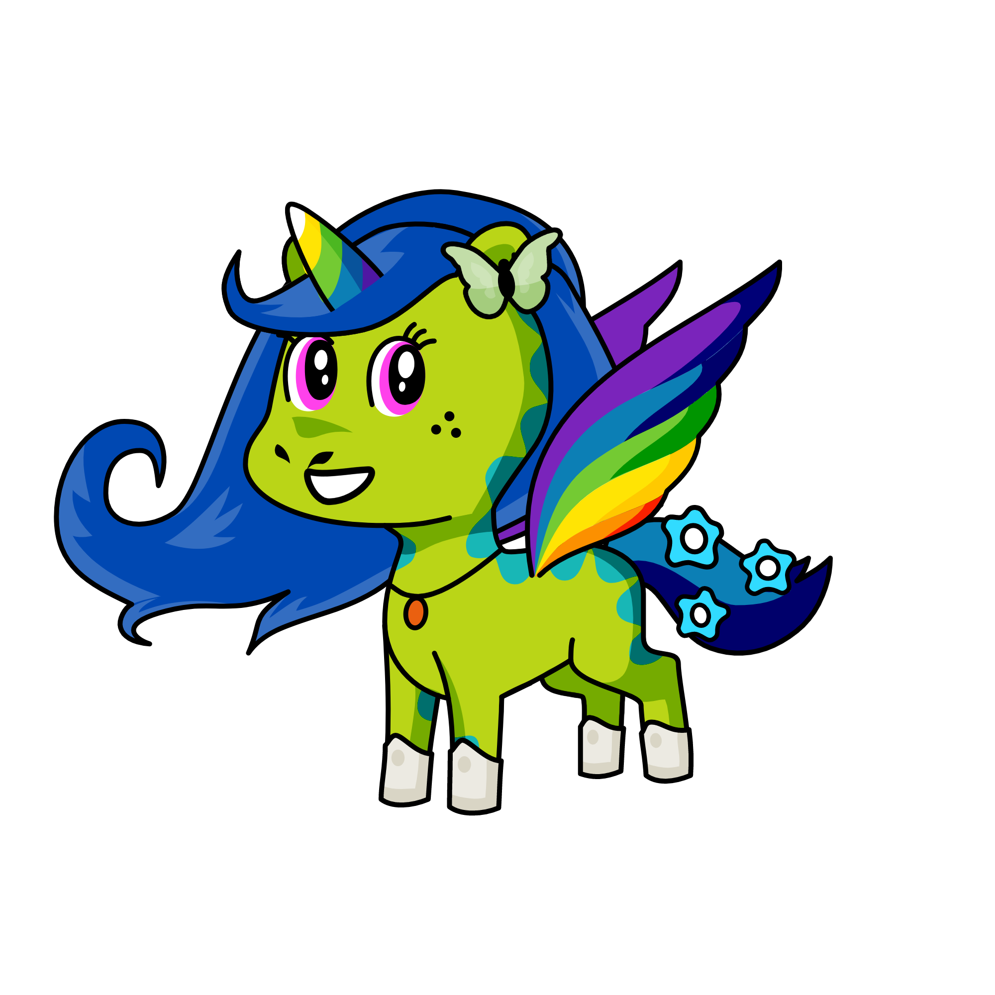 rianbow, the unicorn