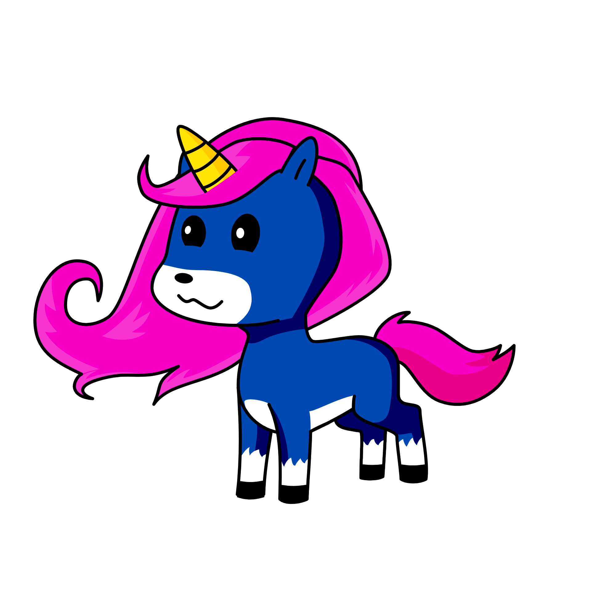 pinkblu, the unicorn