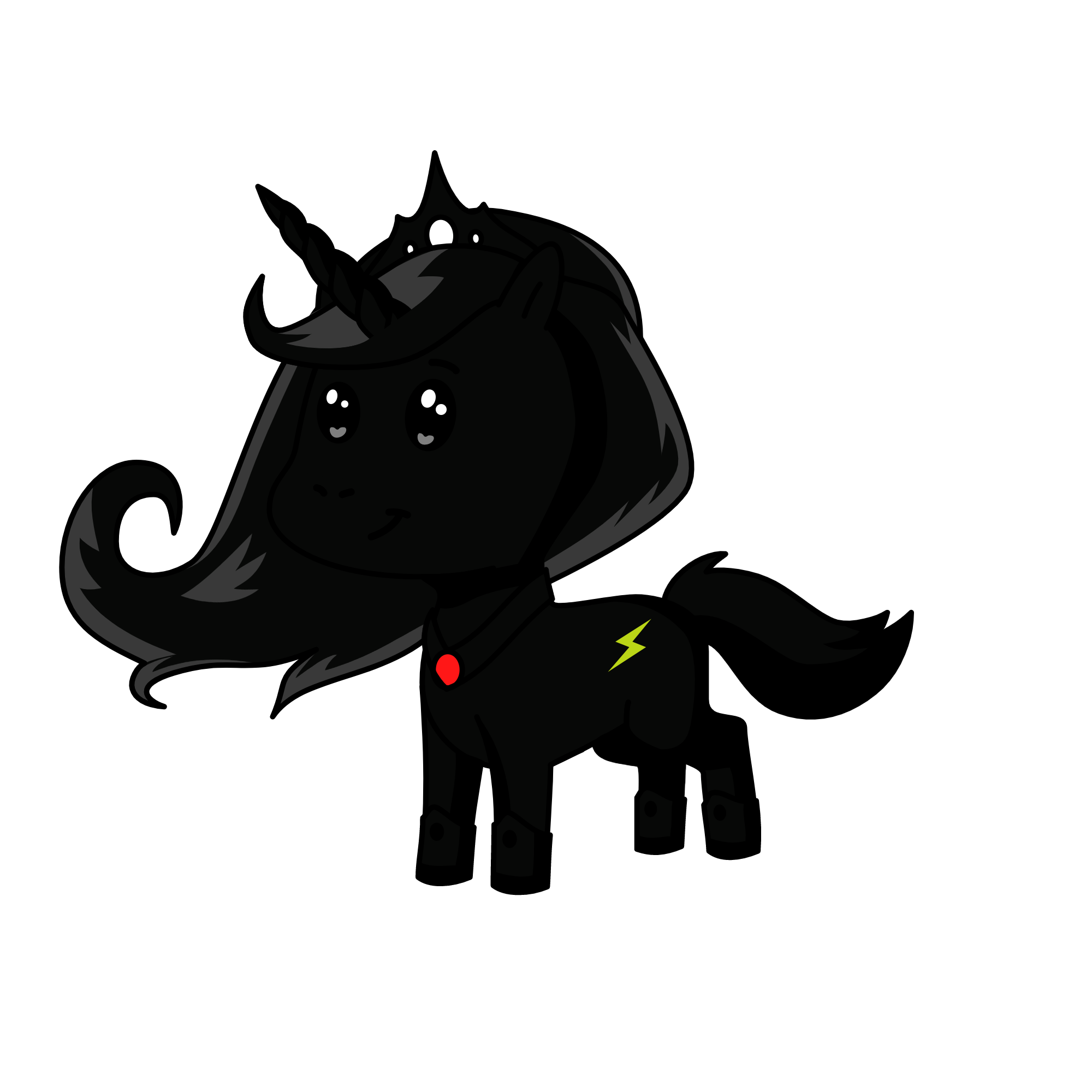 dark girl, the unicorn