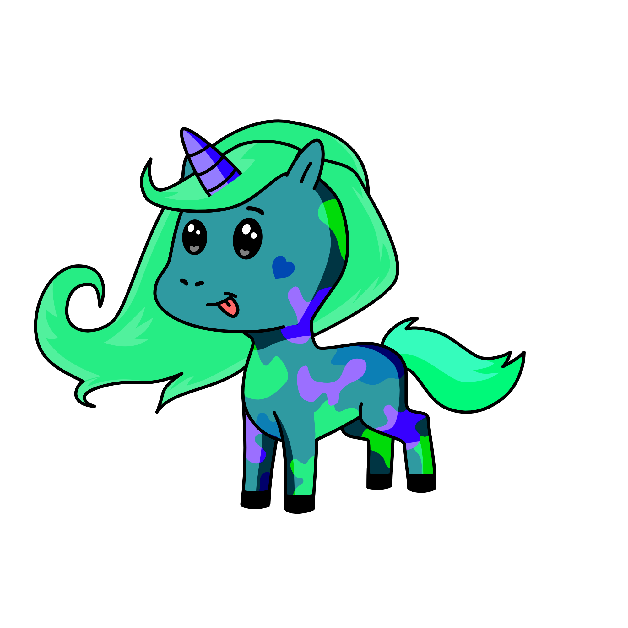 Aqua, the unicorn