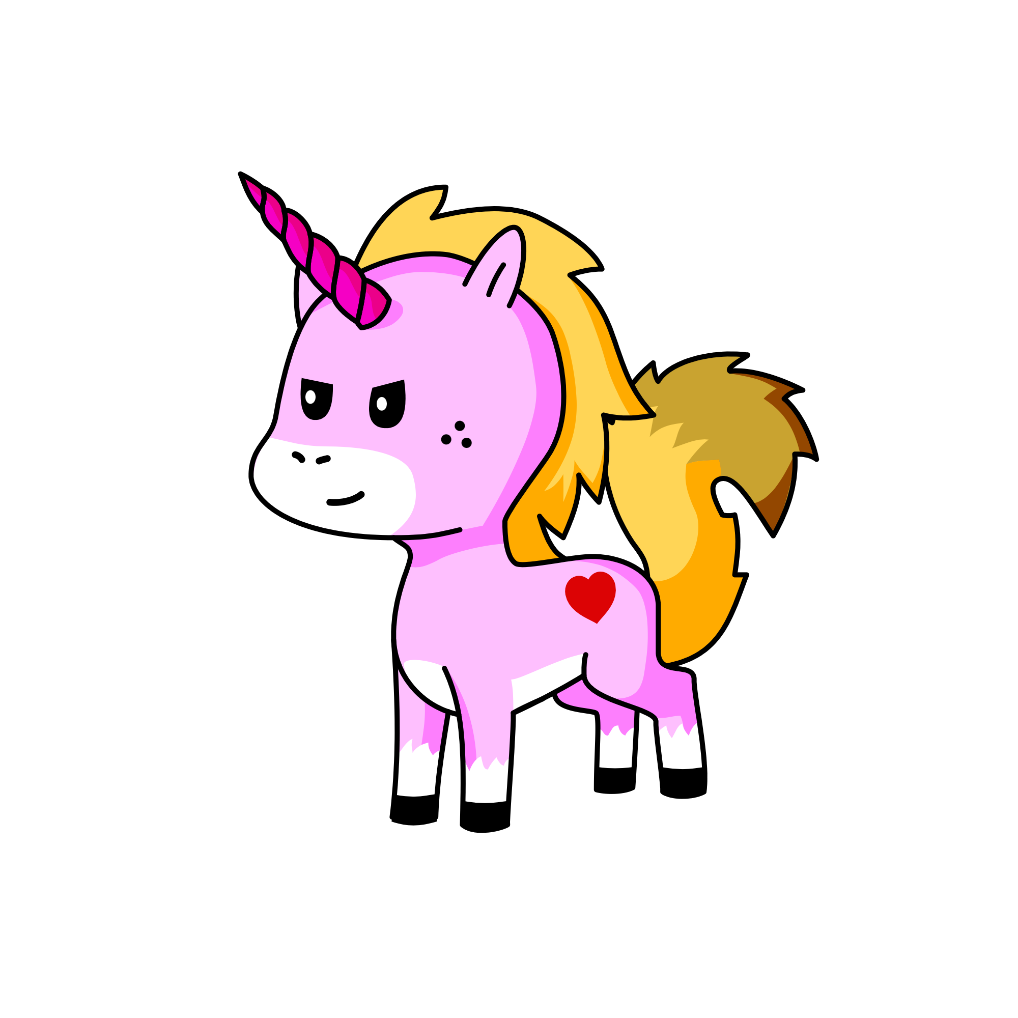 Dghjk bn,, the unicorn