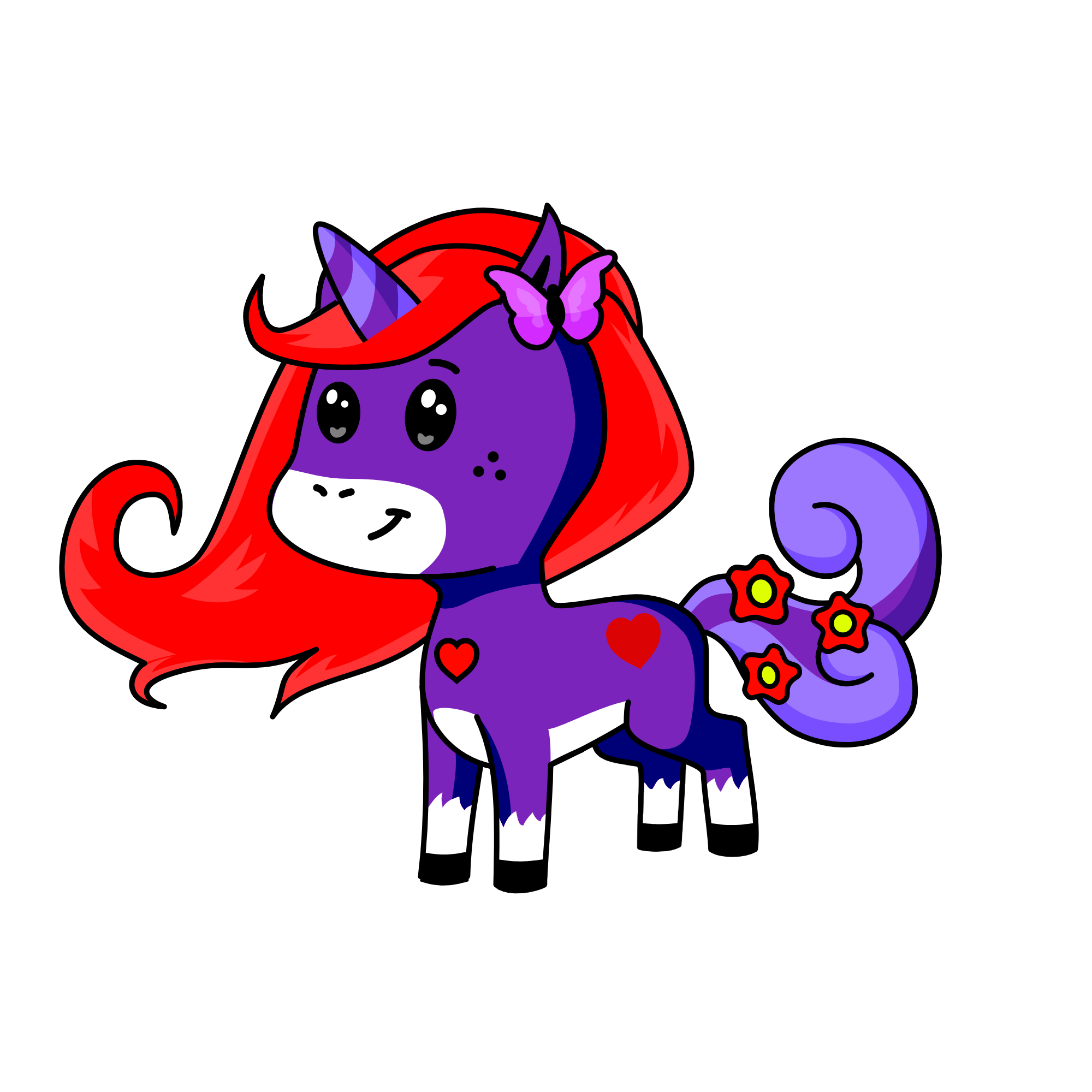 butterfly unicorn, the unicorn
