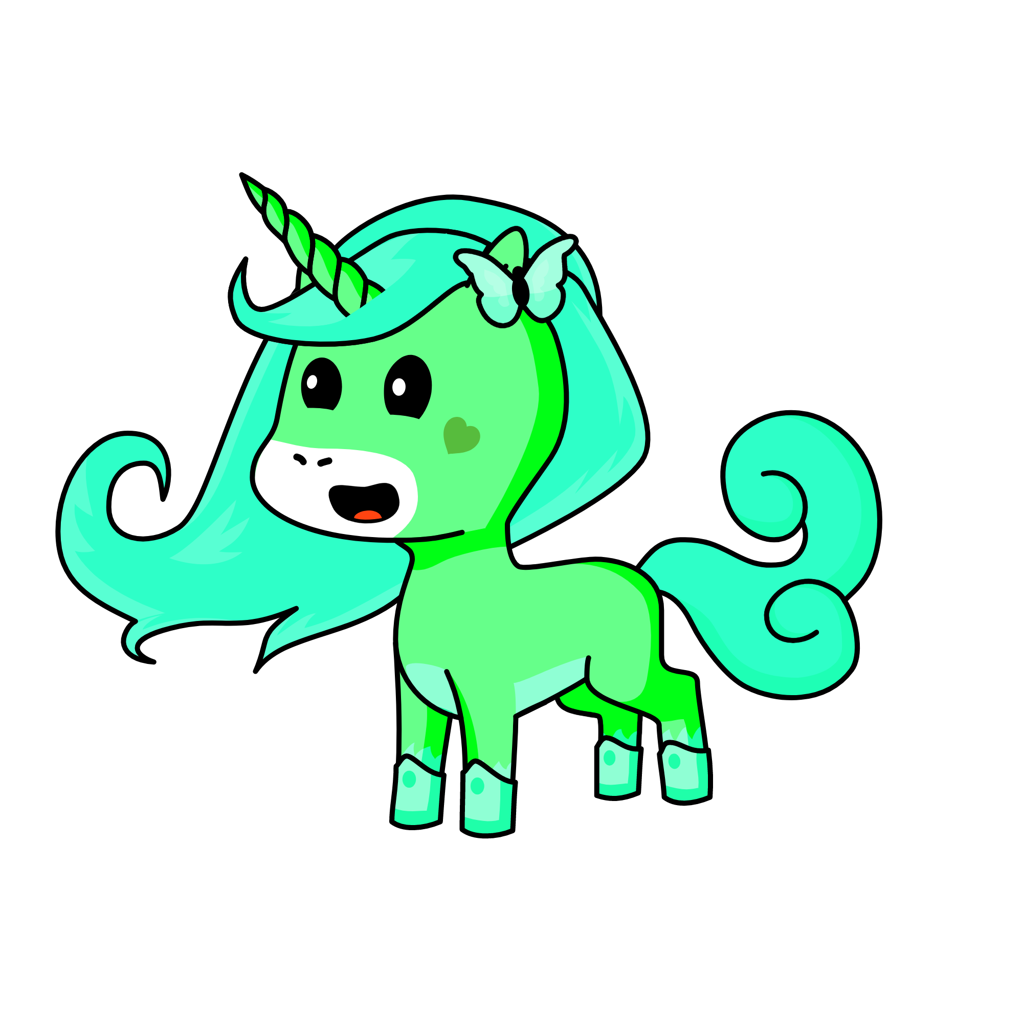 Glowsy, the unicorn
