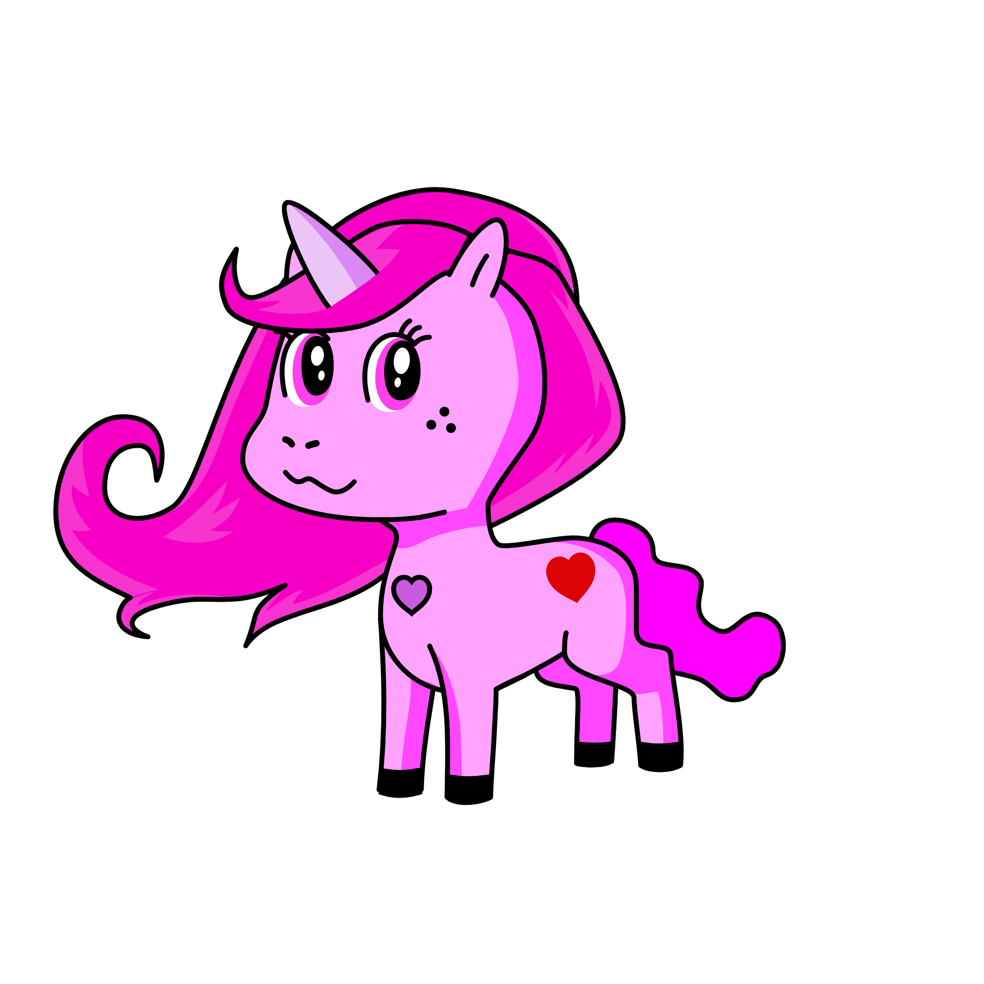 pinke pie, the unicorn