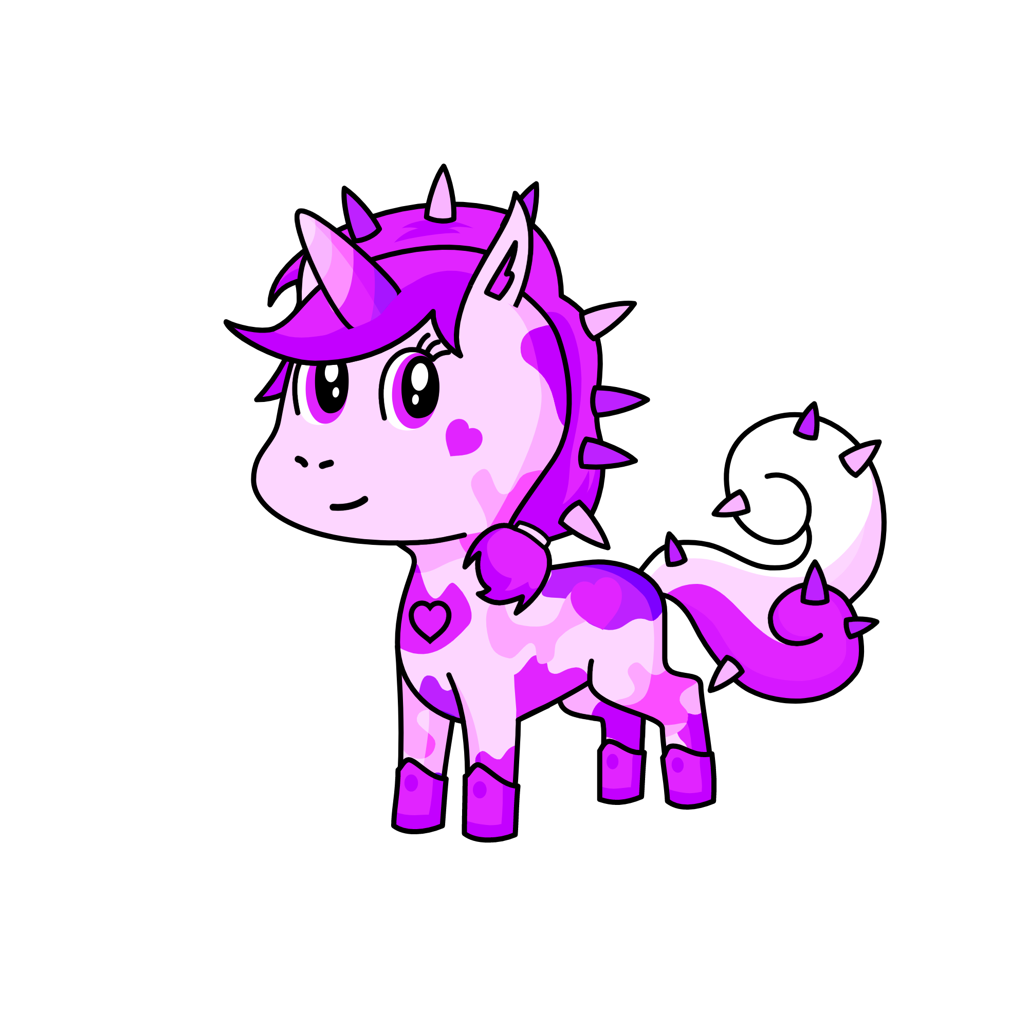 Pink pop, the unicorn