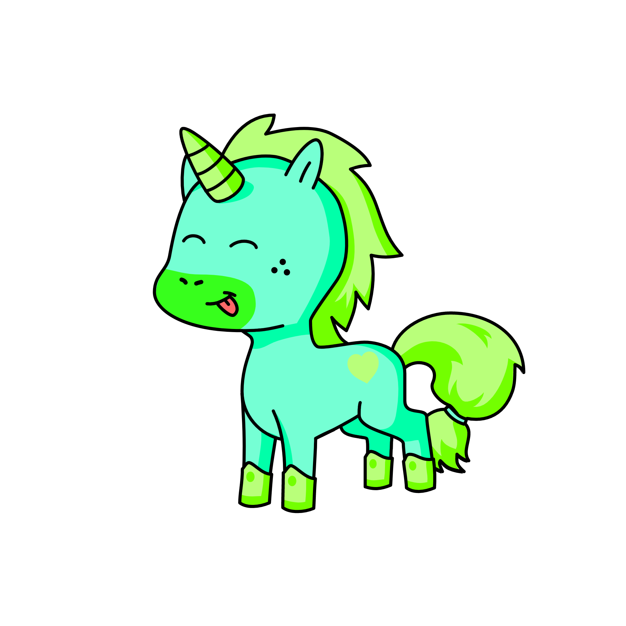 Neon, the unicorn