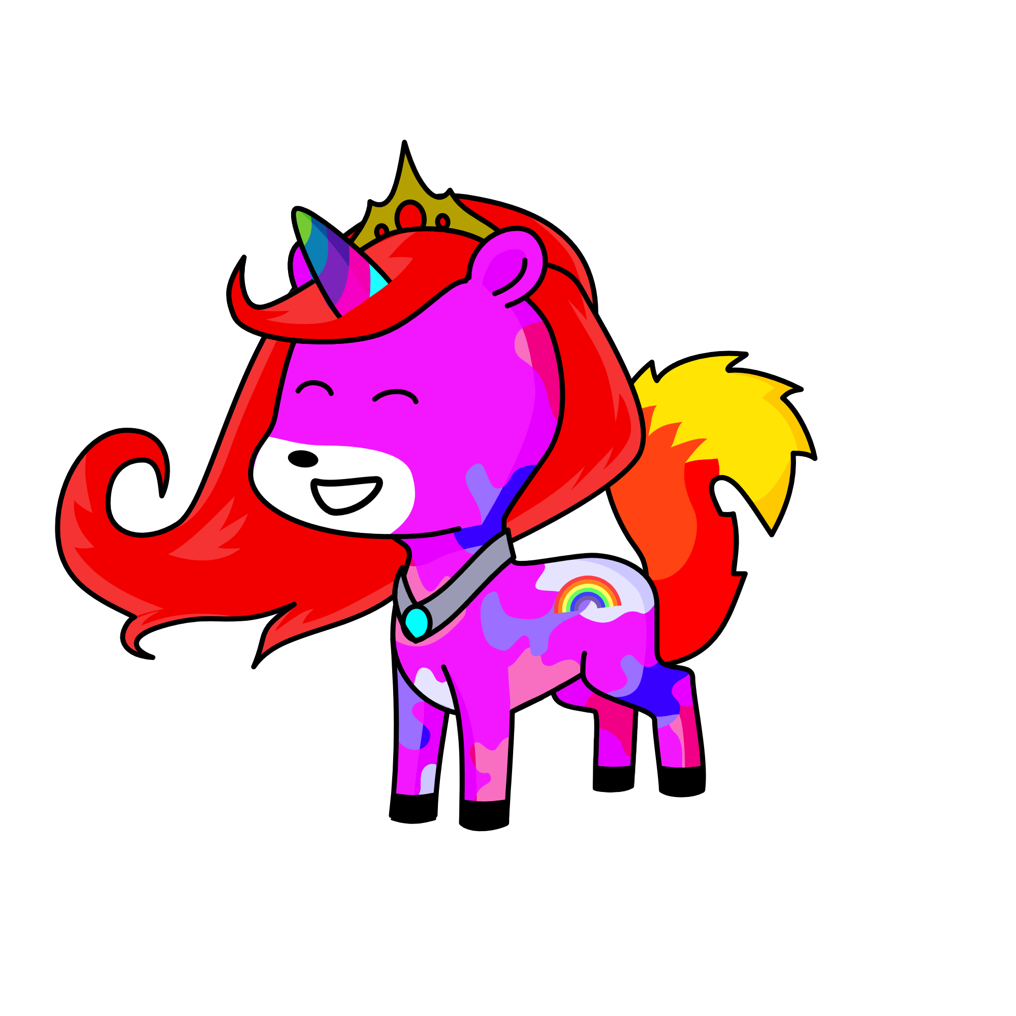 Rainboow, the unicorn