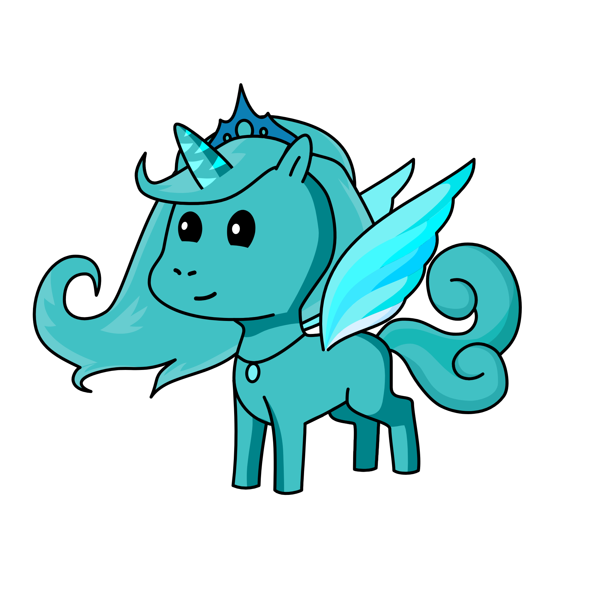 snowy, the unicorn
