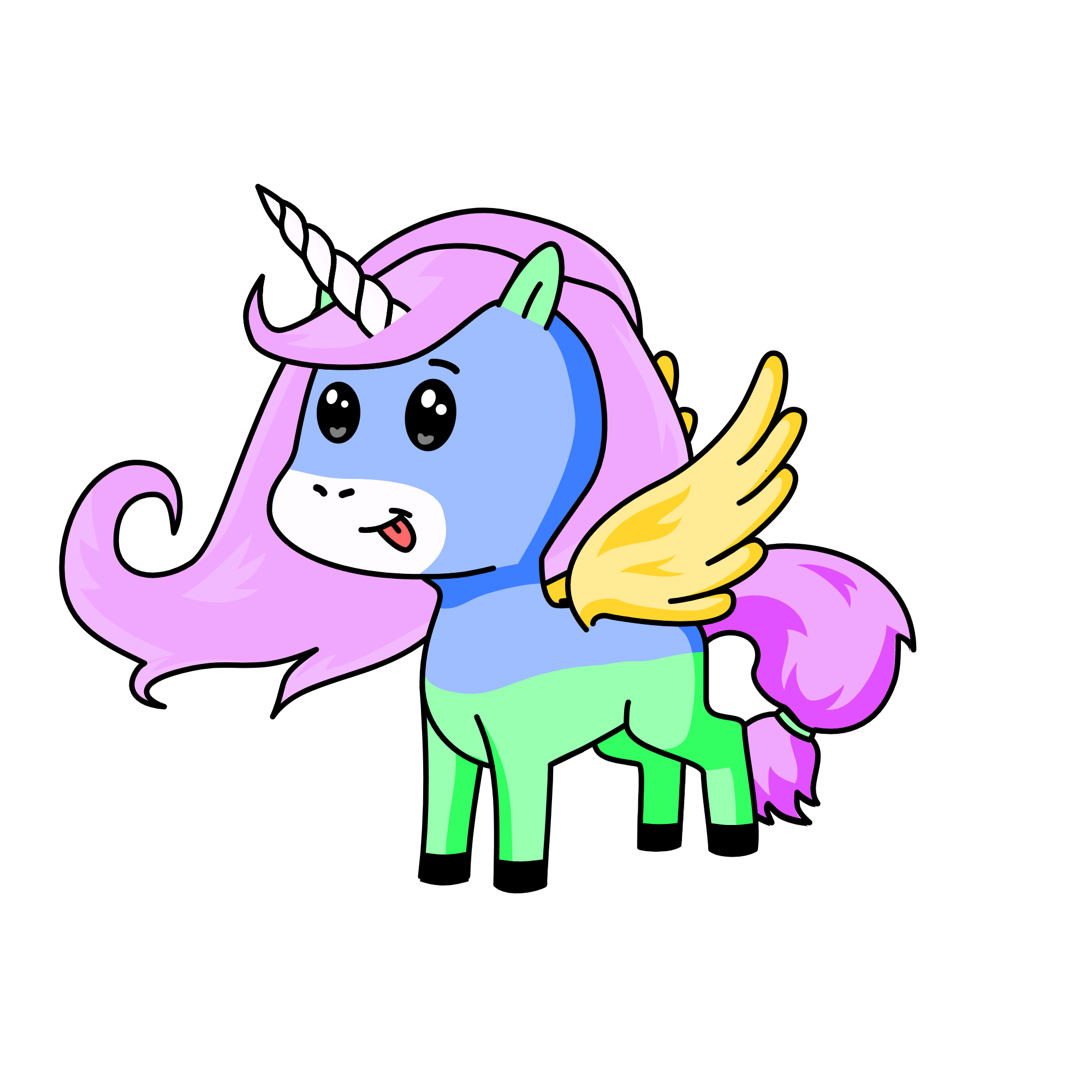 Magic Rainbow, the unicorn