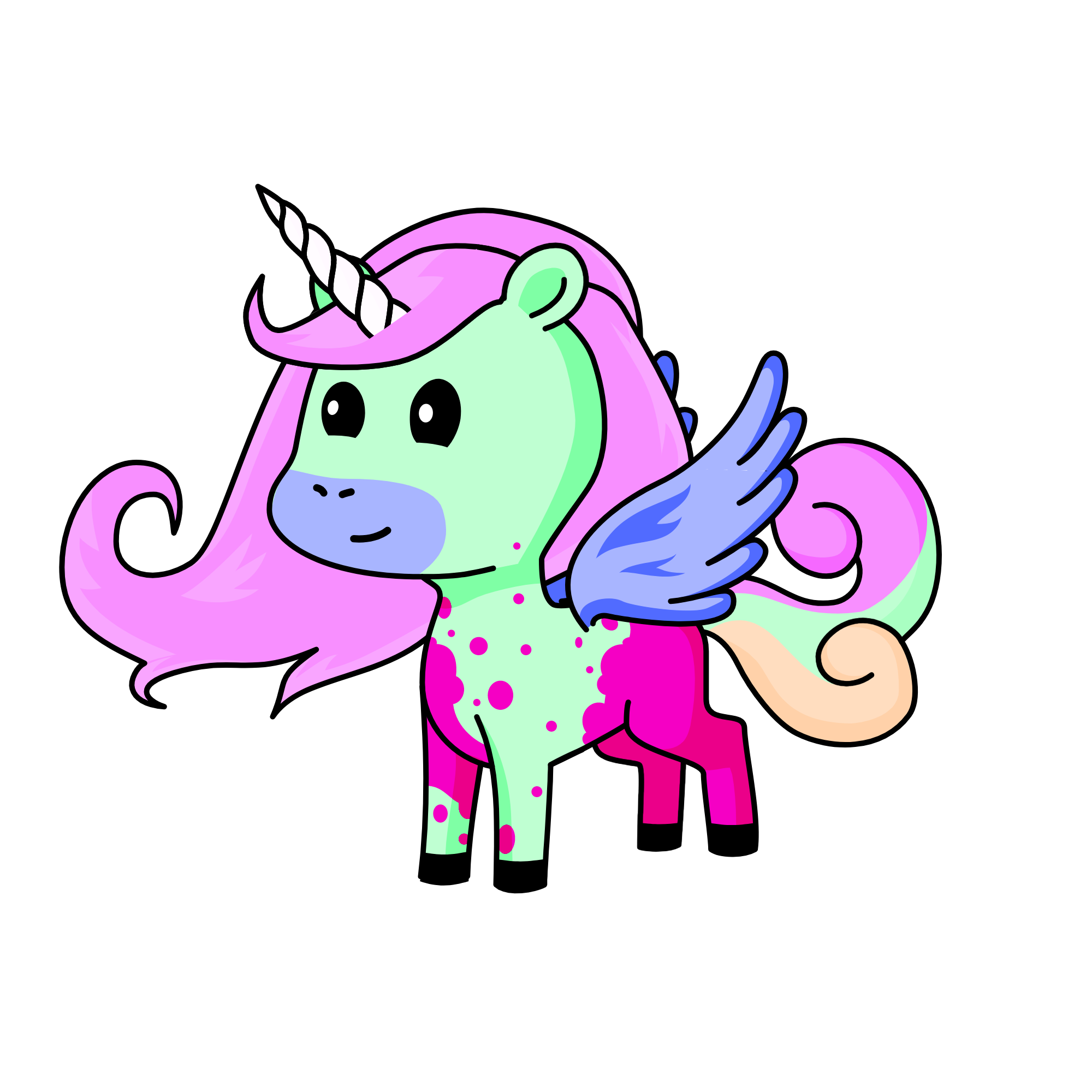 Glitter Rainbow, the unicorn